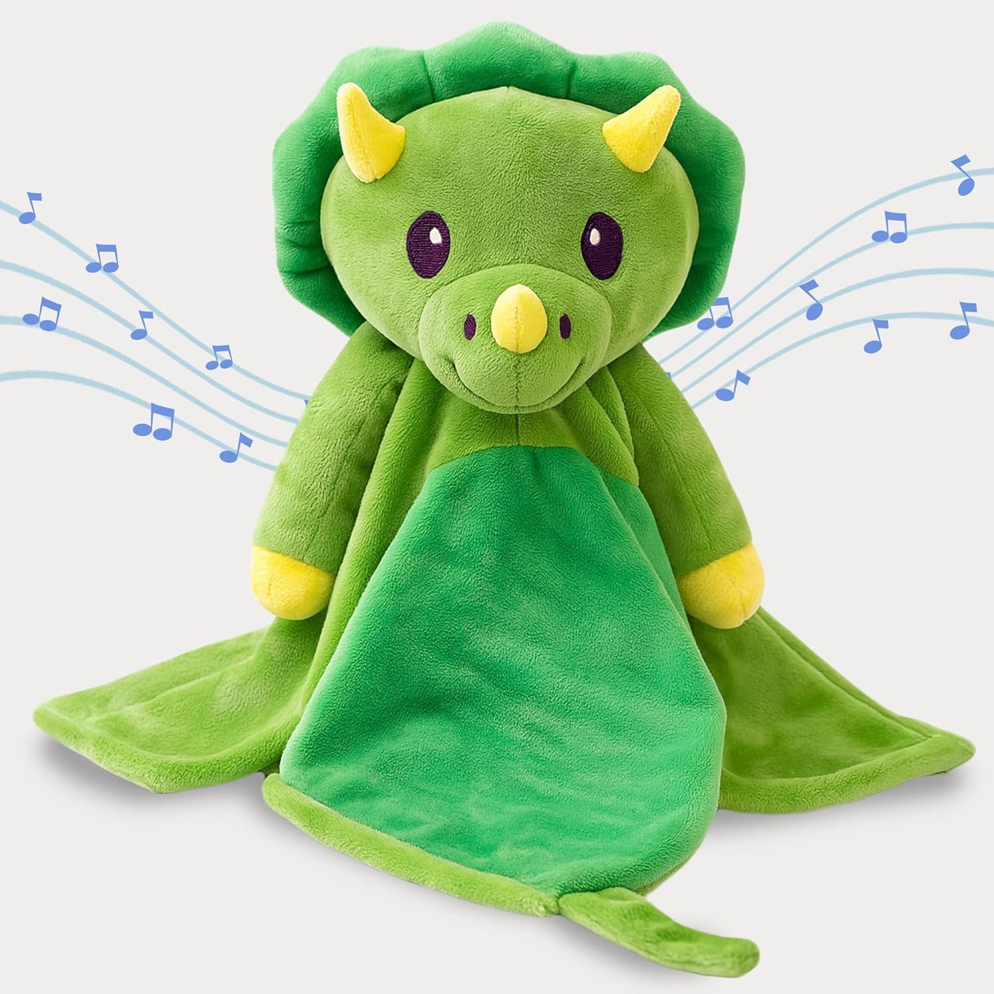 Baby Music Lovey Green Dino Plush Sound Machine for Sleep