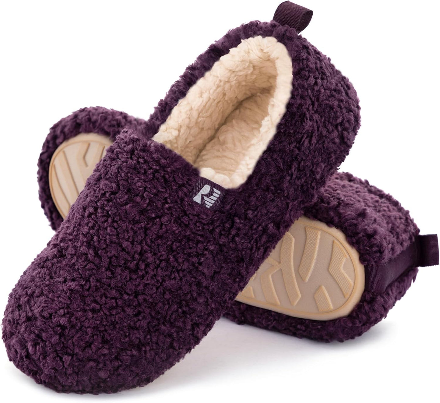 RockDove Women's Faux Shearling Closed Back Slippers Review