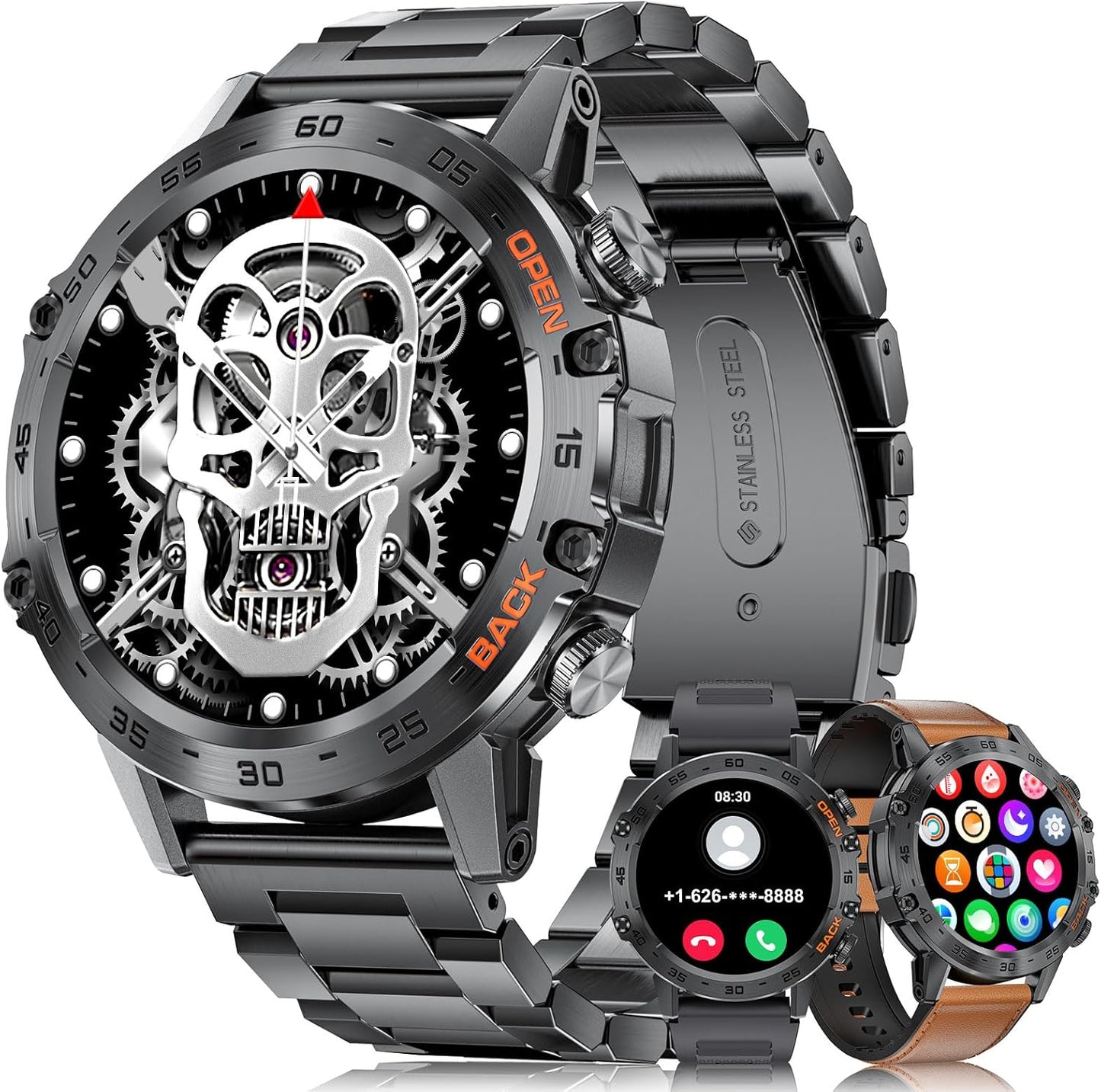 LIGE Military Style Smart Watch - Call & Fitness Tracker