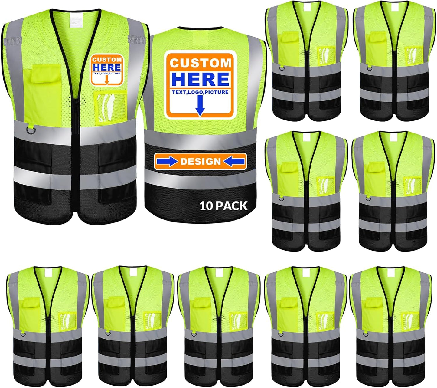 Custom Safety Vest for Enhanced Visibility and Comfort