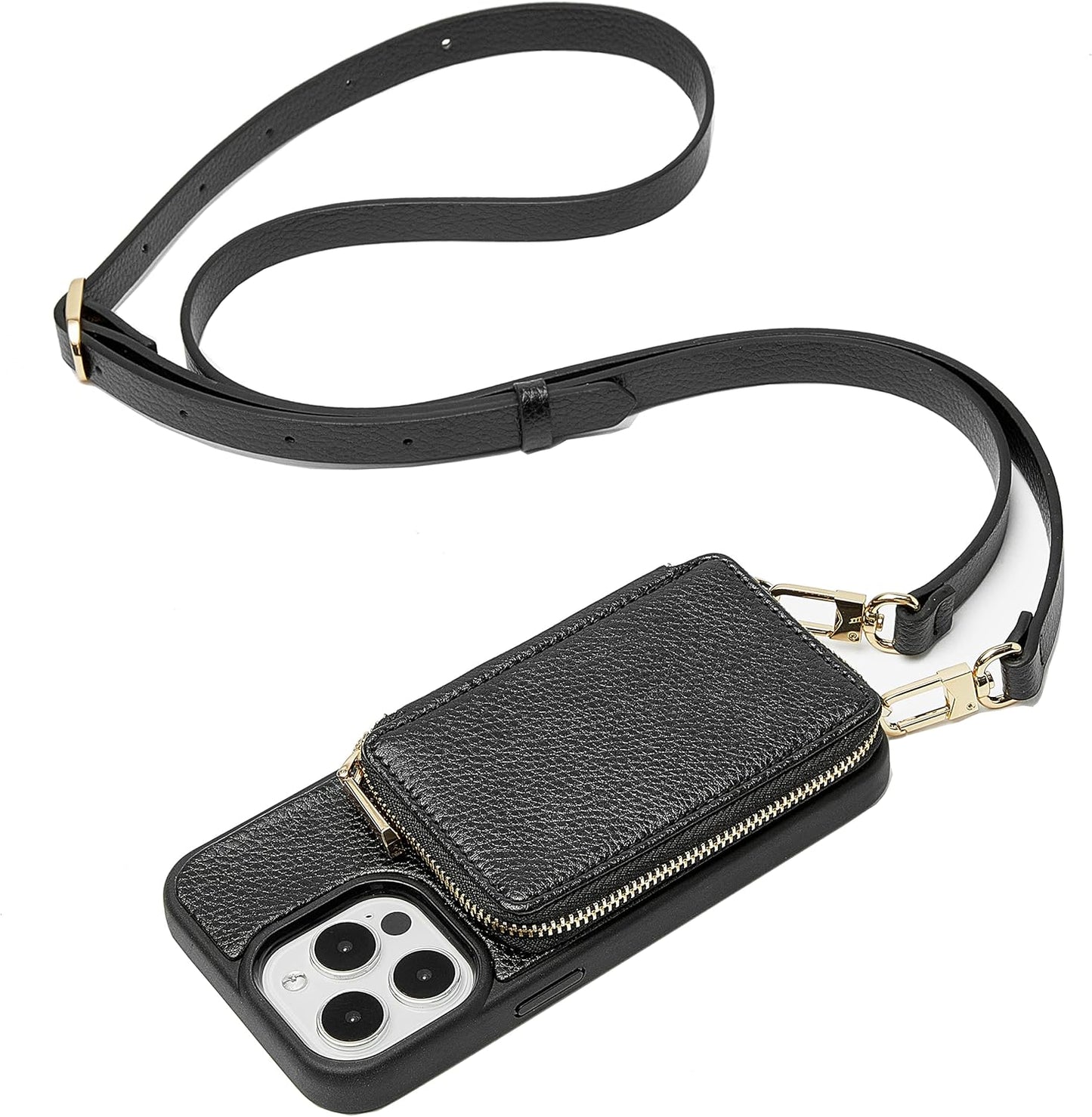 ZVE iPhone 13 Pro Wallet Case with RFID Blocking Design