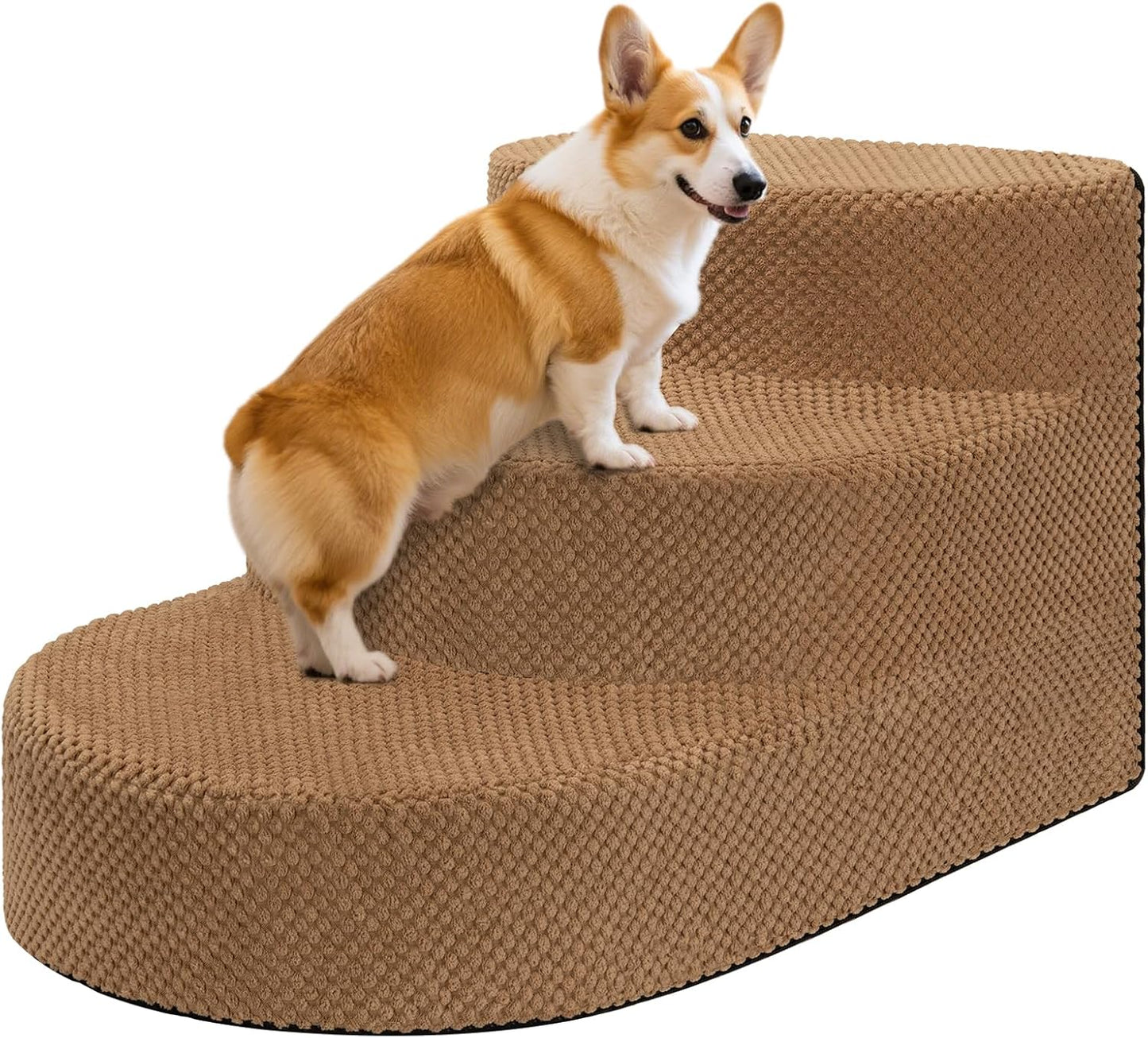 Dog Stairs for Small Dogs - Non-Slip Foam Steps for Pets