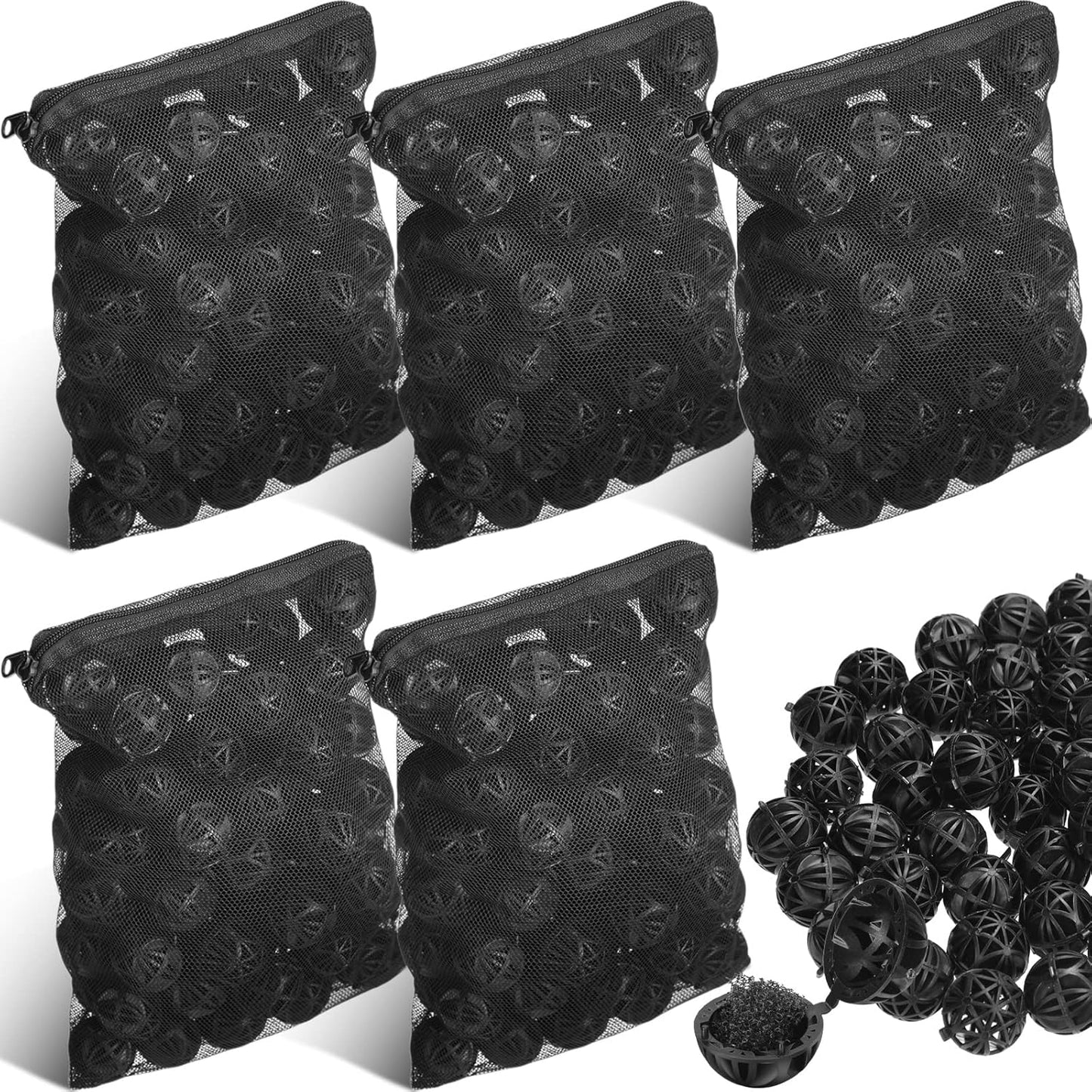 500 Pieces Bio Filter Balls for Aquarium and Pond Filters