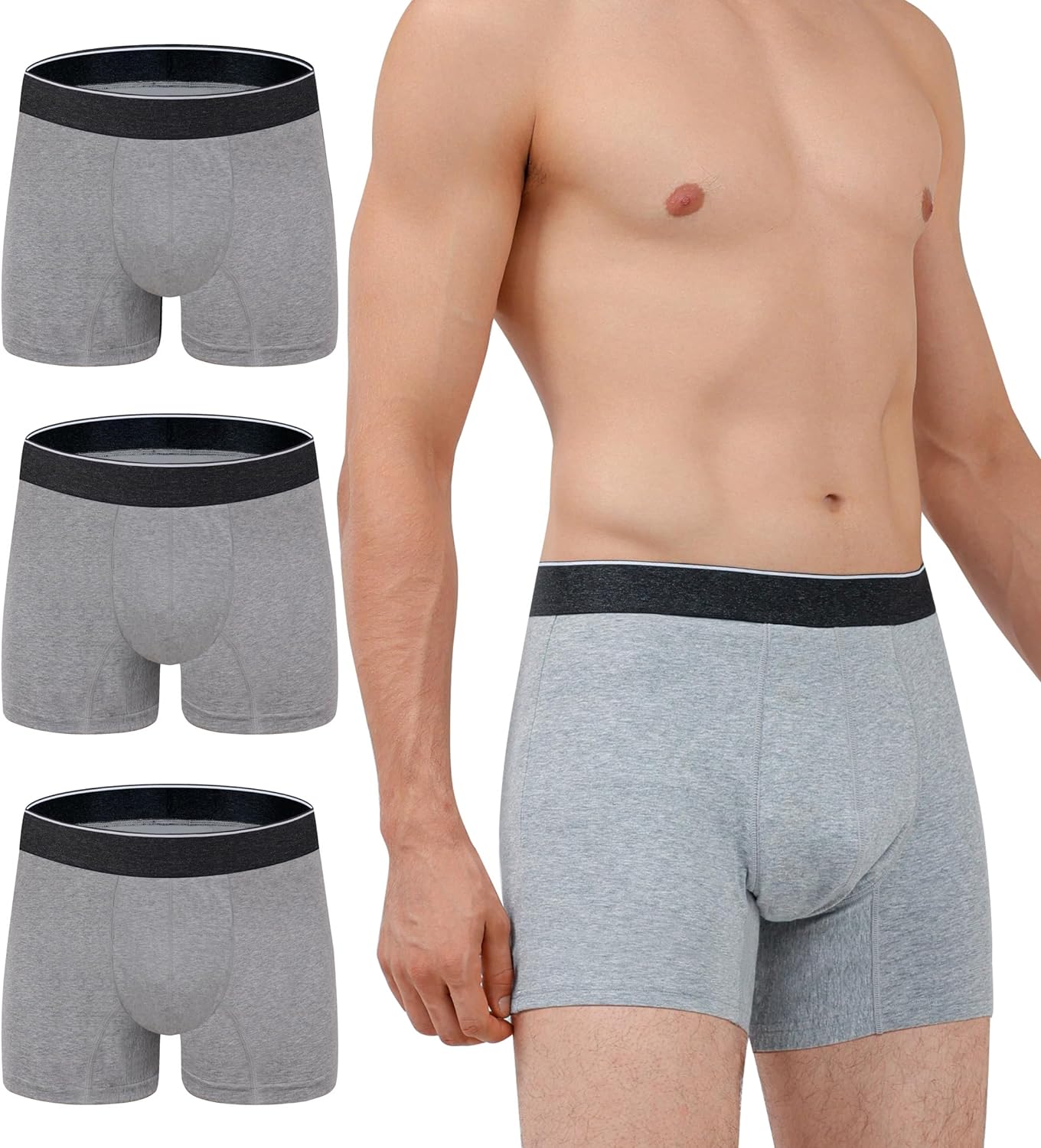 Stay Dry All Day: AIRCUTE Men's Incontinence Boxer Briefs