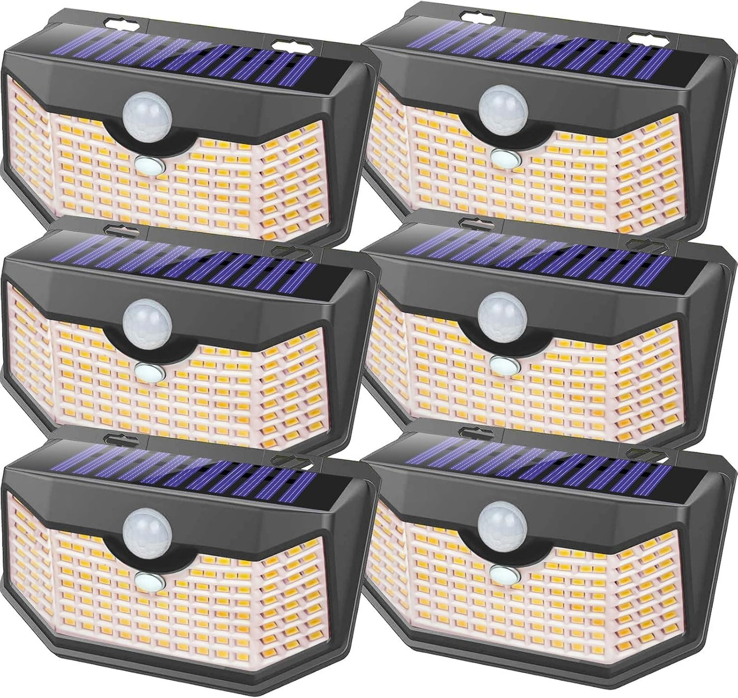 HMCITY 120 LED Outdoor Solar Lights with Motion Sensor Features