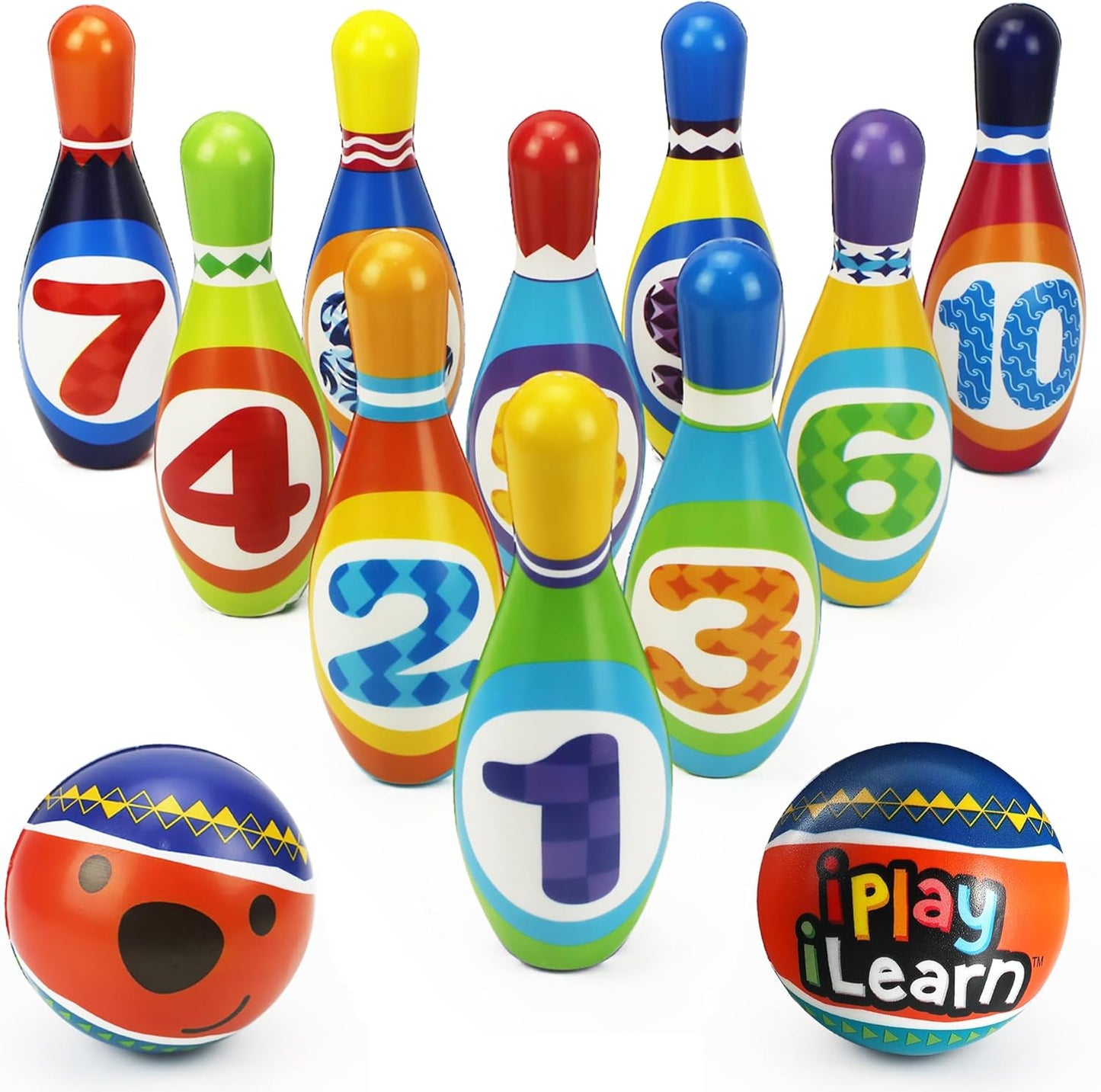 Interactive Kids Bowling Set by iPlay, iLearn - Educational Fun!