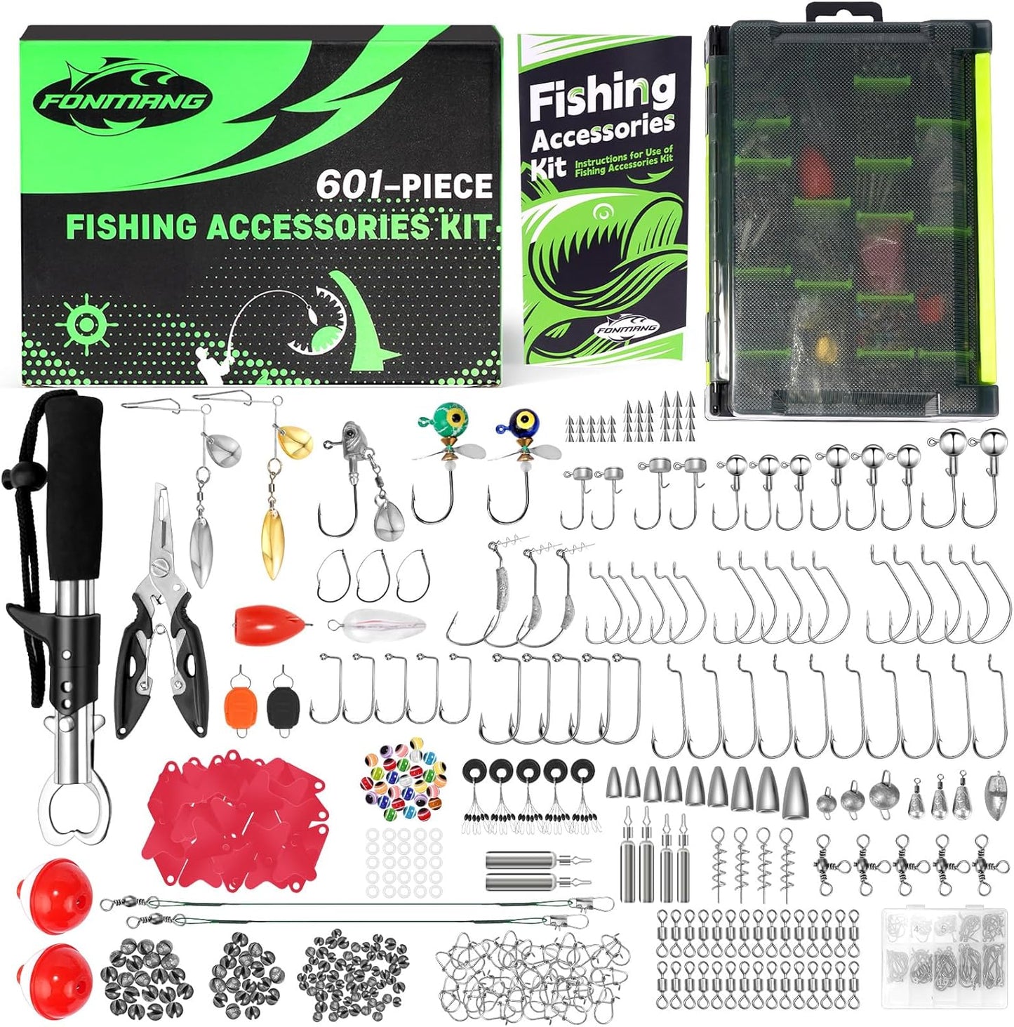 Complete Fishing Kit with Tools & Tackle - FONMANG