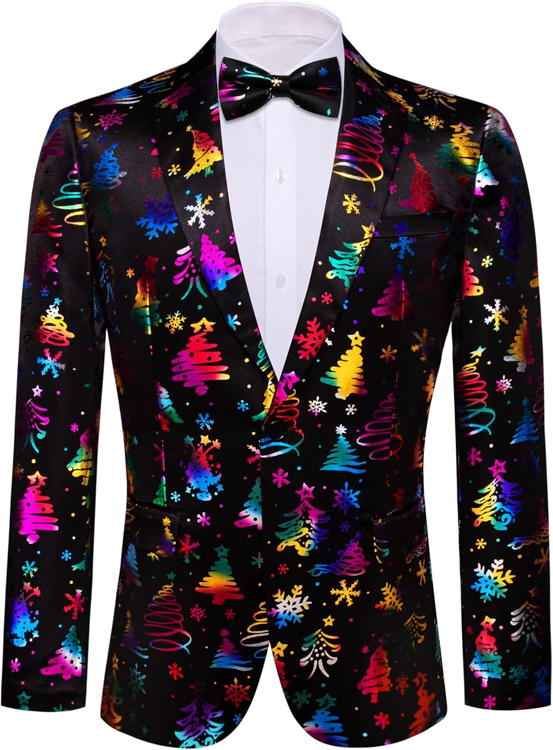 Barry.Wang Men's Paisley Sport Coat Blazer for Festive Events