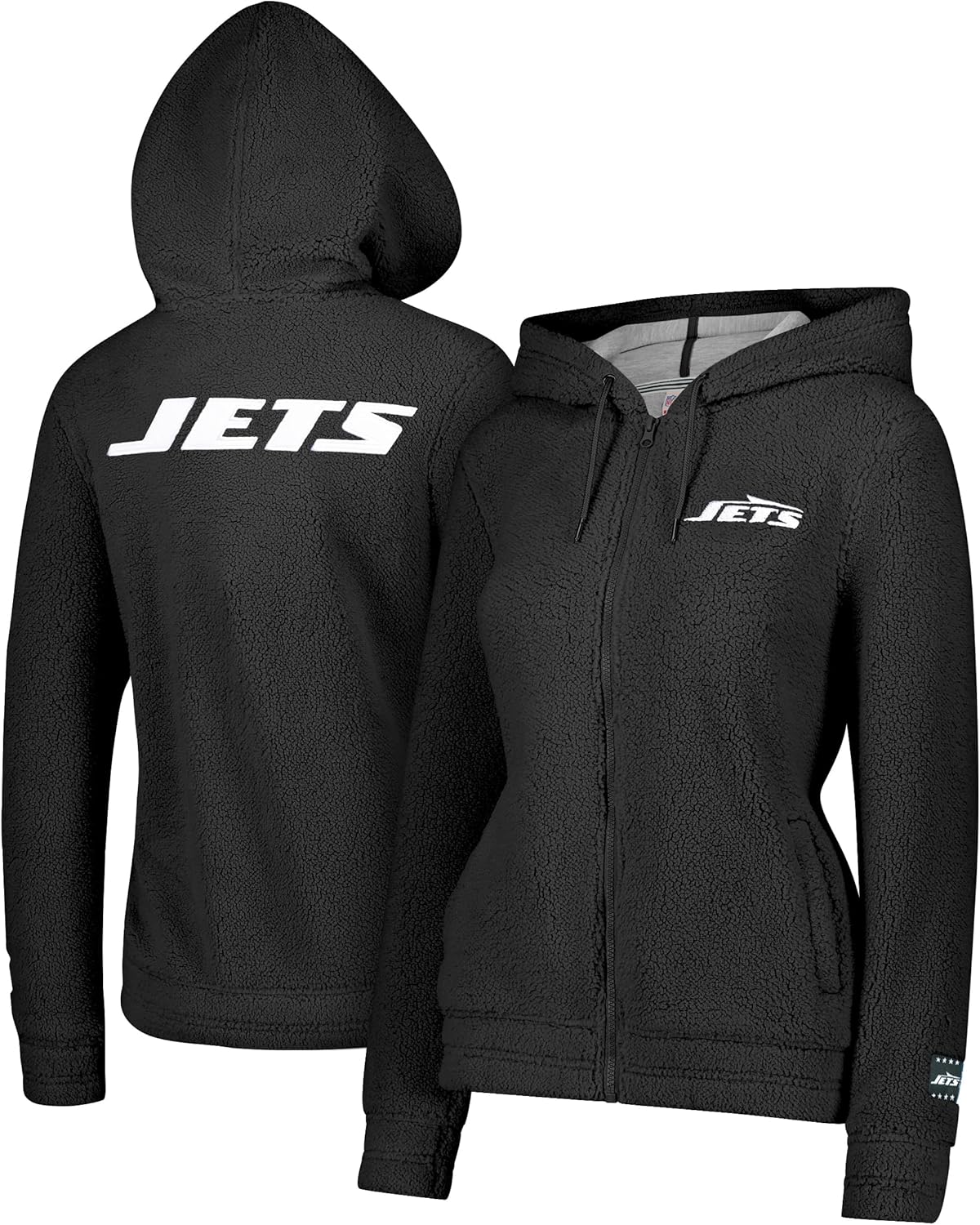 Ultra Game Women's NFL Super Soft Sherpa Full Zip Hoodie