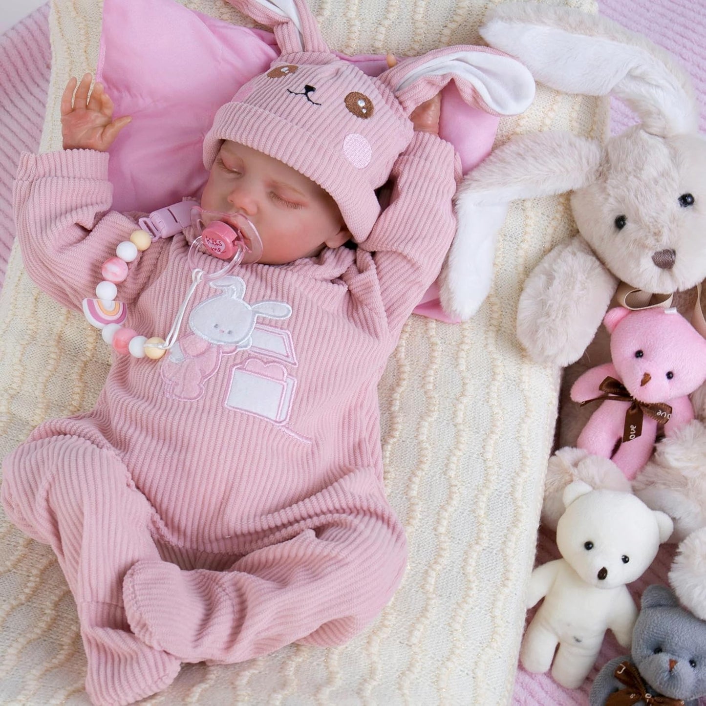 Aori Reborn Baby Dolls Girl - 18in Realistic Sleeping Newborn