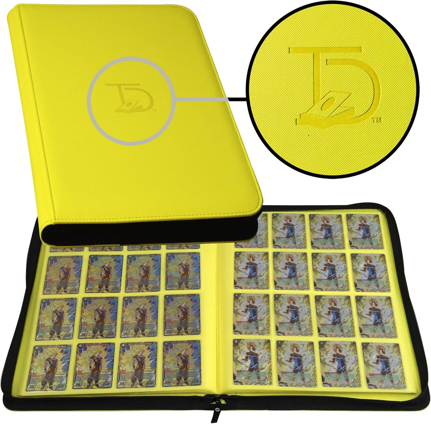 TopDeck TCG Binder - Yellow, Perfect for Card Collectors