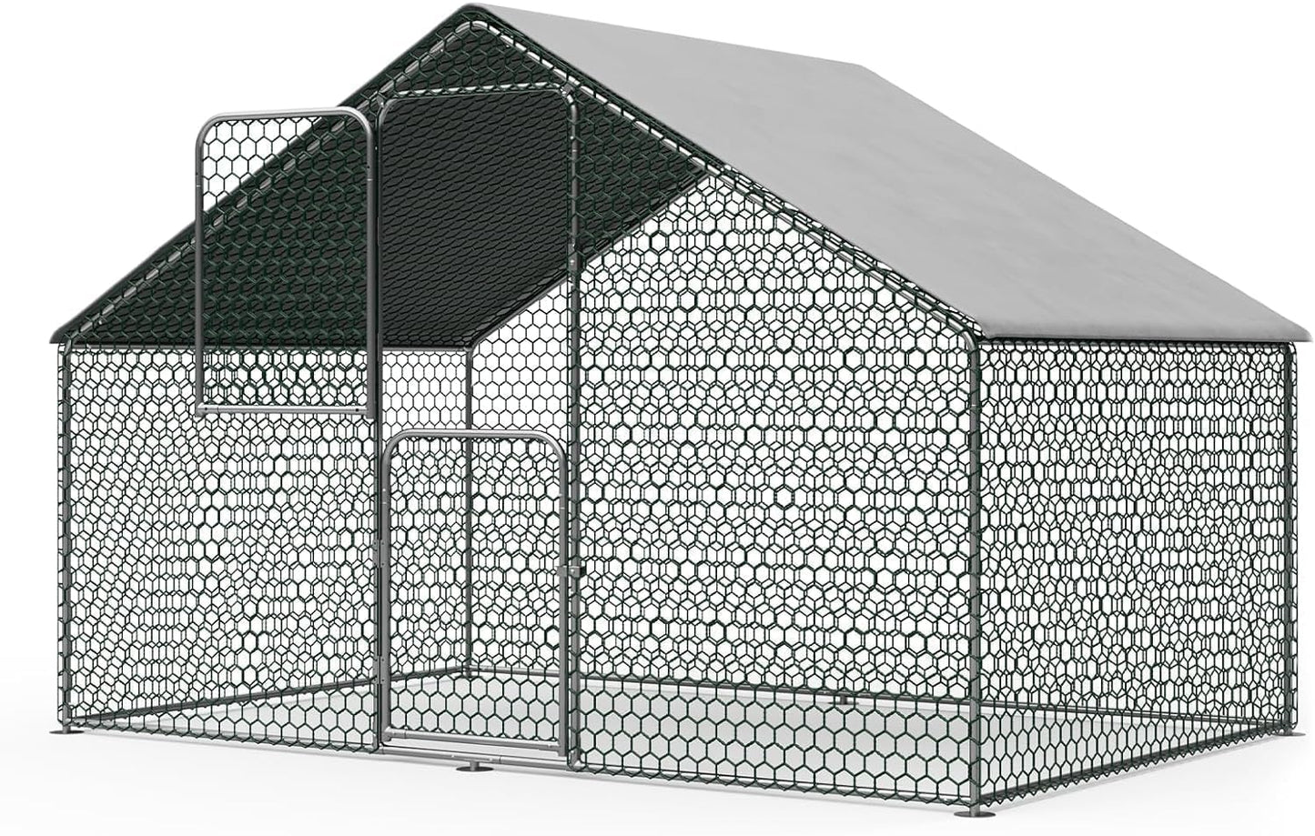 Large Chicken Coop Walk in Run House for Small Animals Outdoor