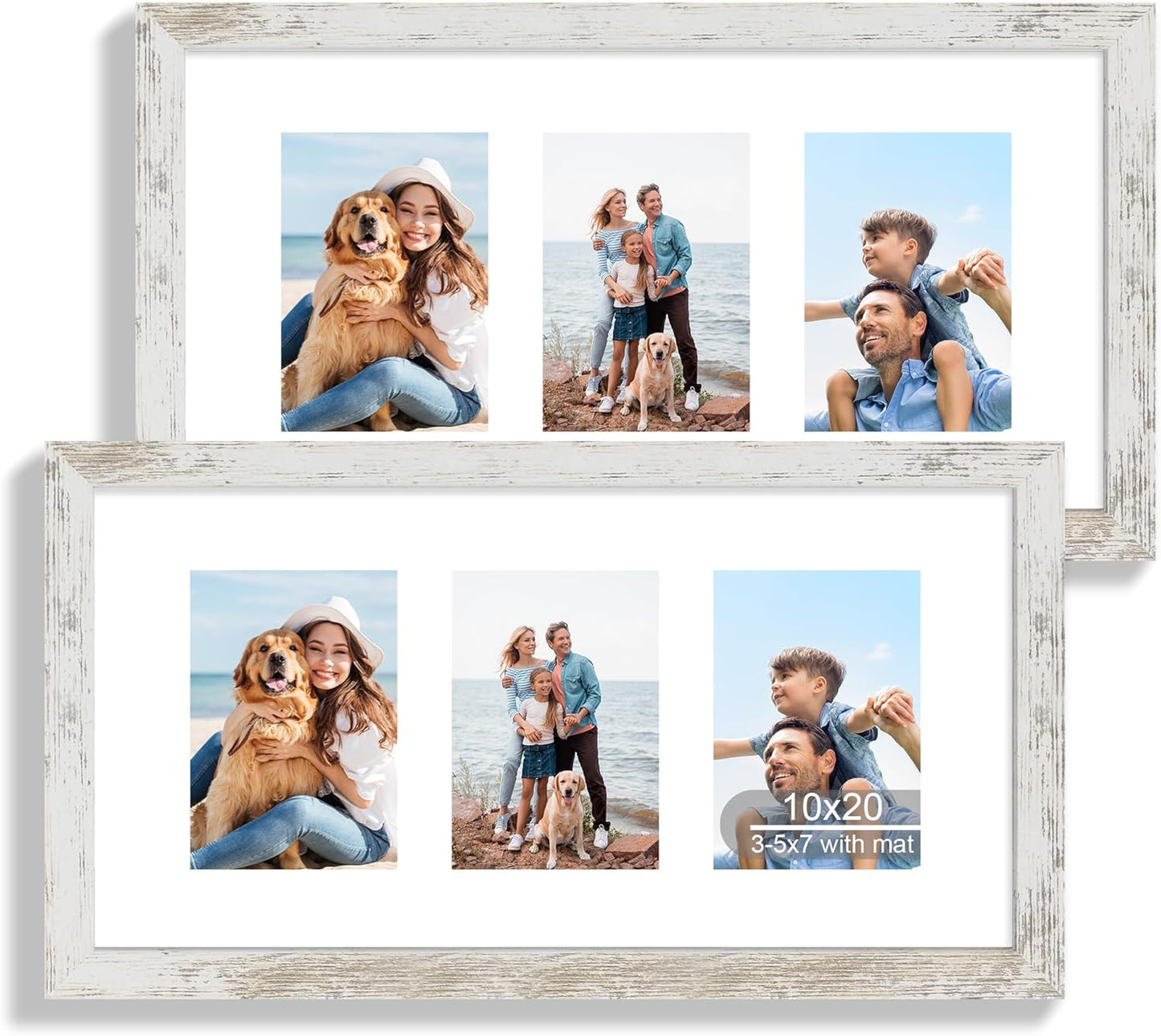 10x20 Picture Frame Set of 2 for Rustic Home Decor Display