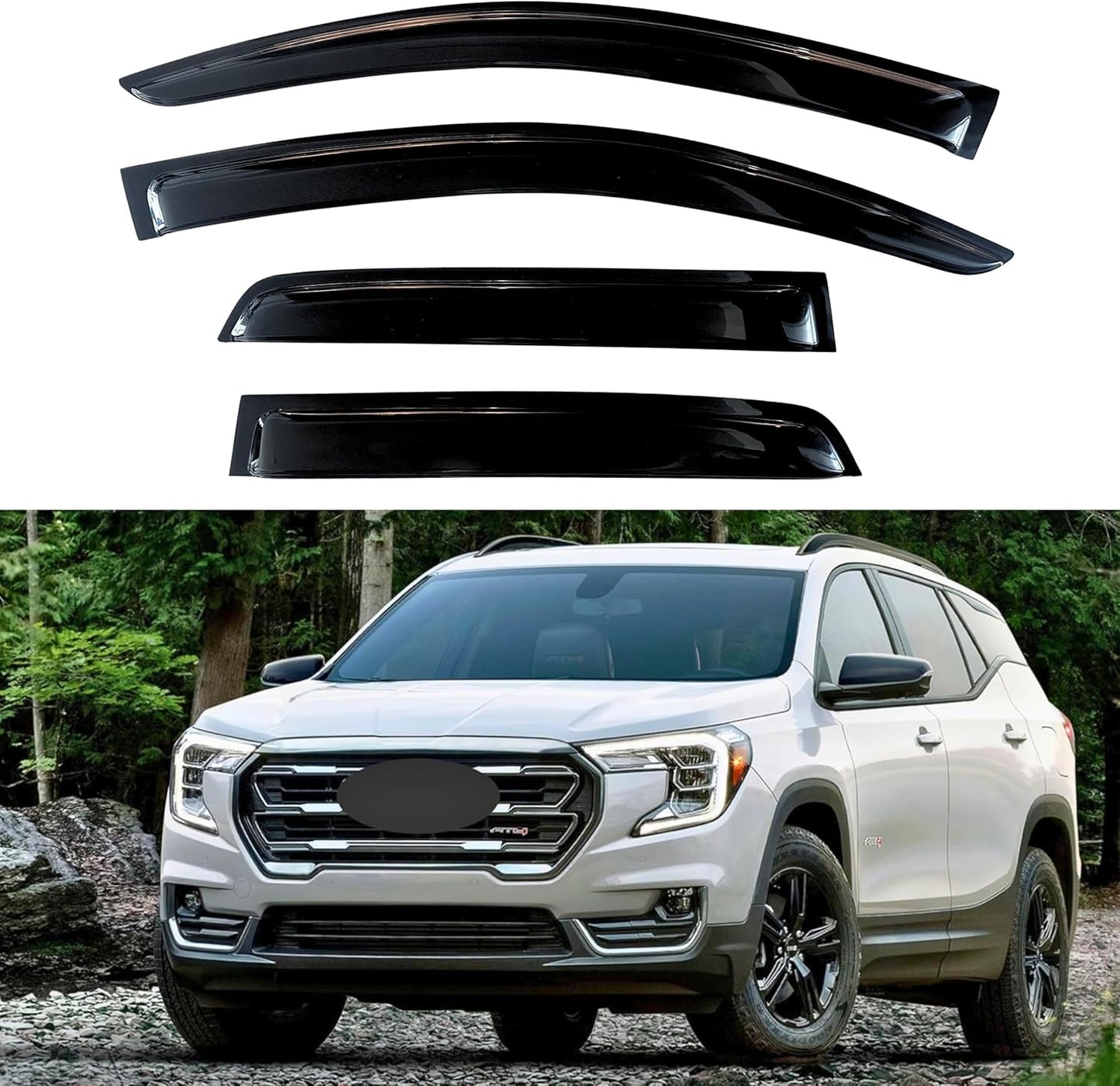 KPY Window Visor Rain Guard for GMC Terrain 2018-2023 Models