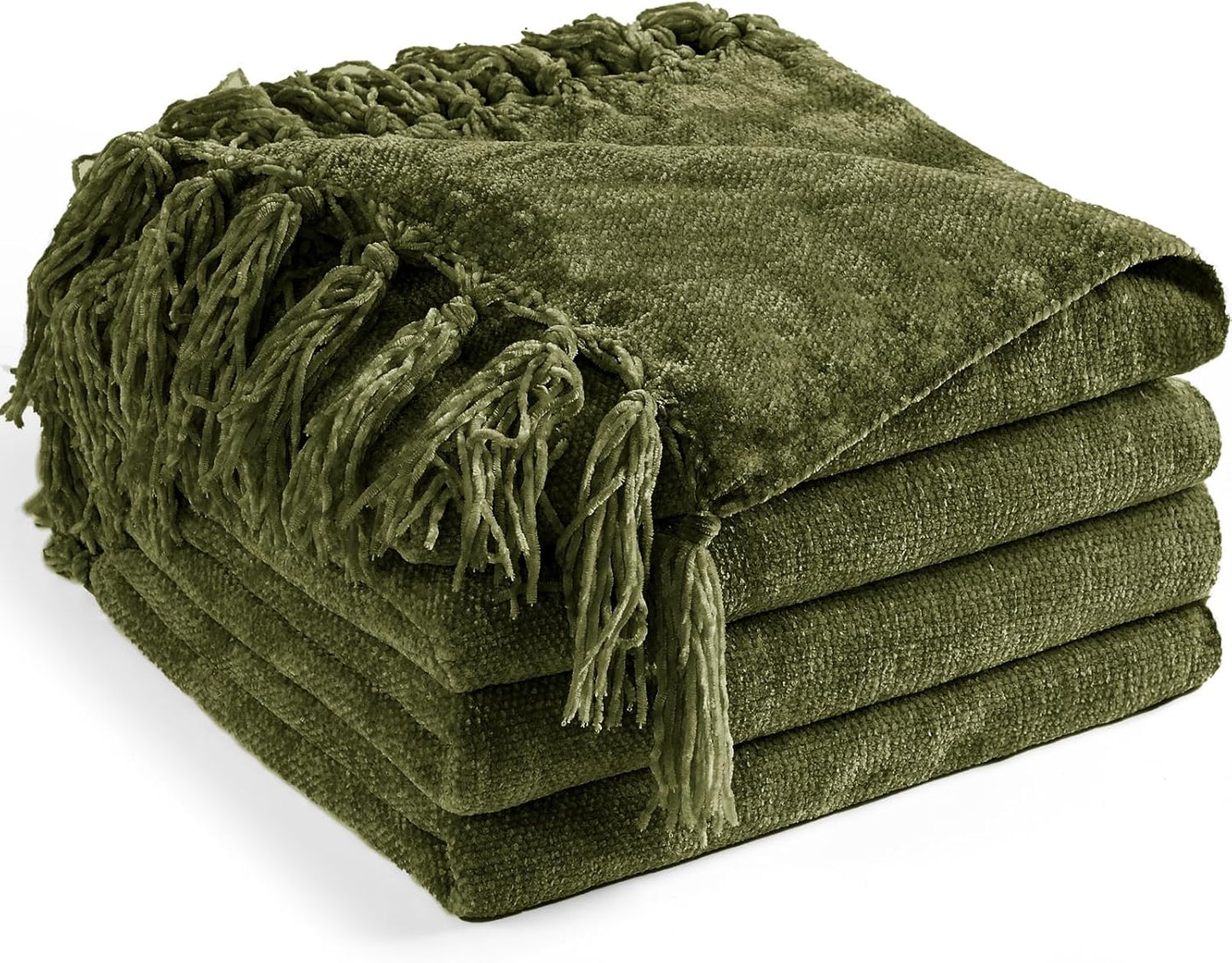 Chenille Throw Blanket for Couch 60in x 80in Soft Cozy Throws