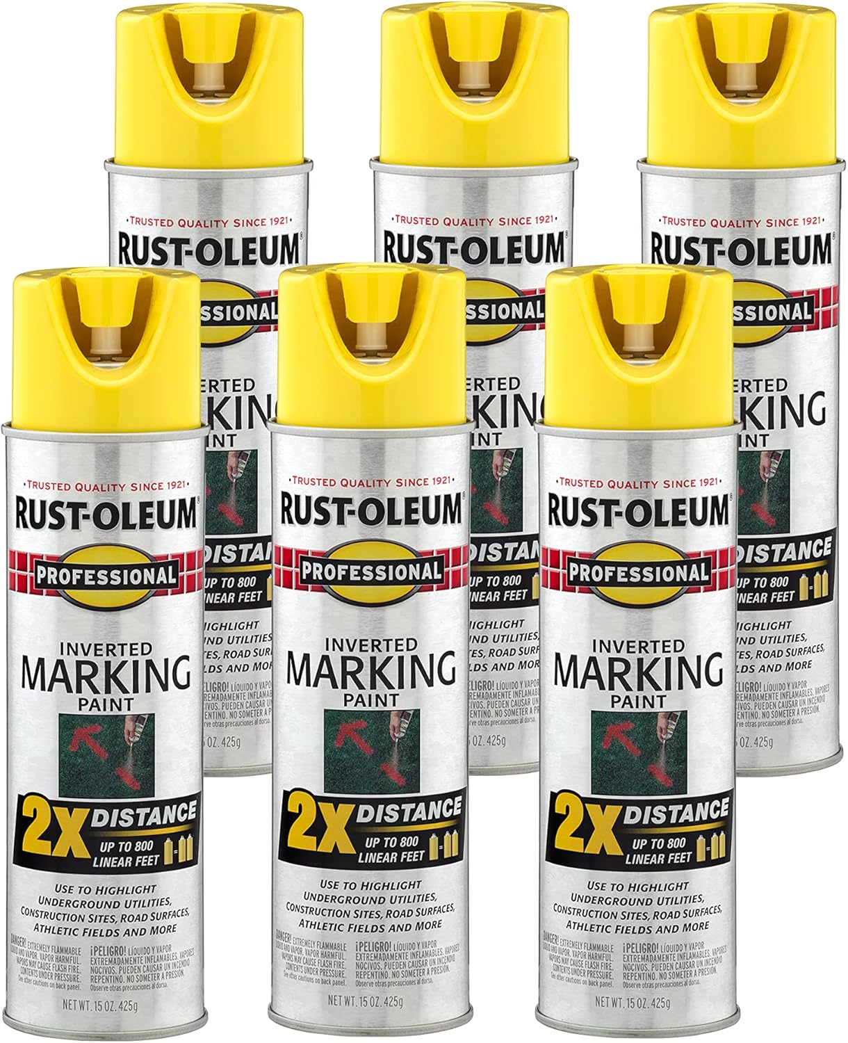 Rust-Oleum Professional 2X Distance Inverted Marking Spray Paint