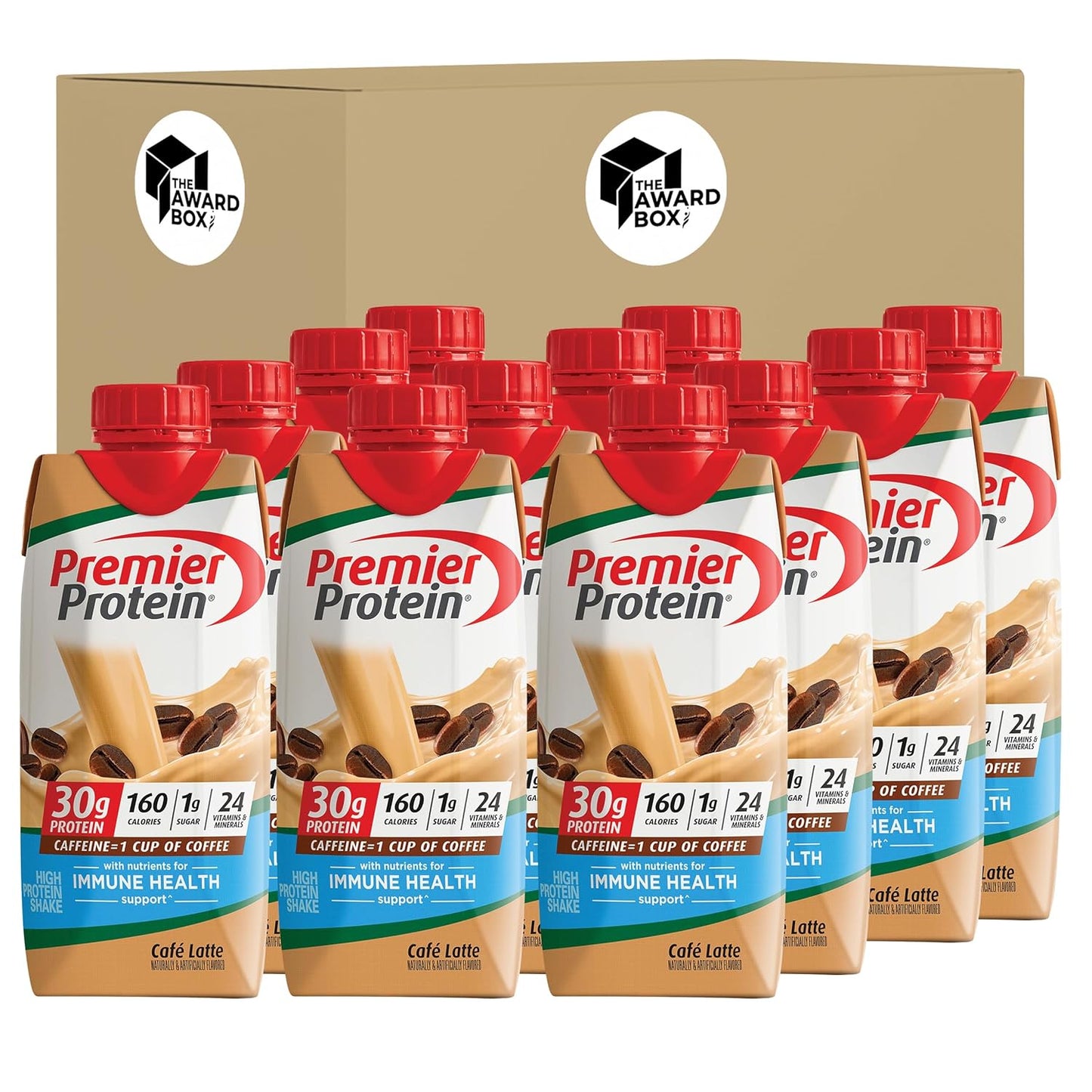 Premier Protein Cafe Latte Shake - 30g Protein in 12 Pack
