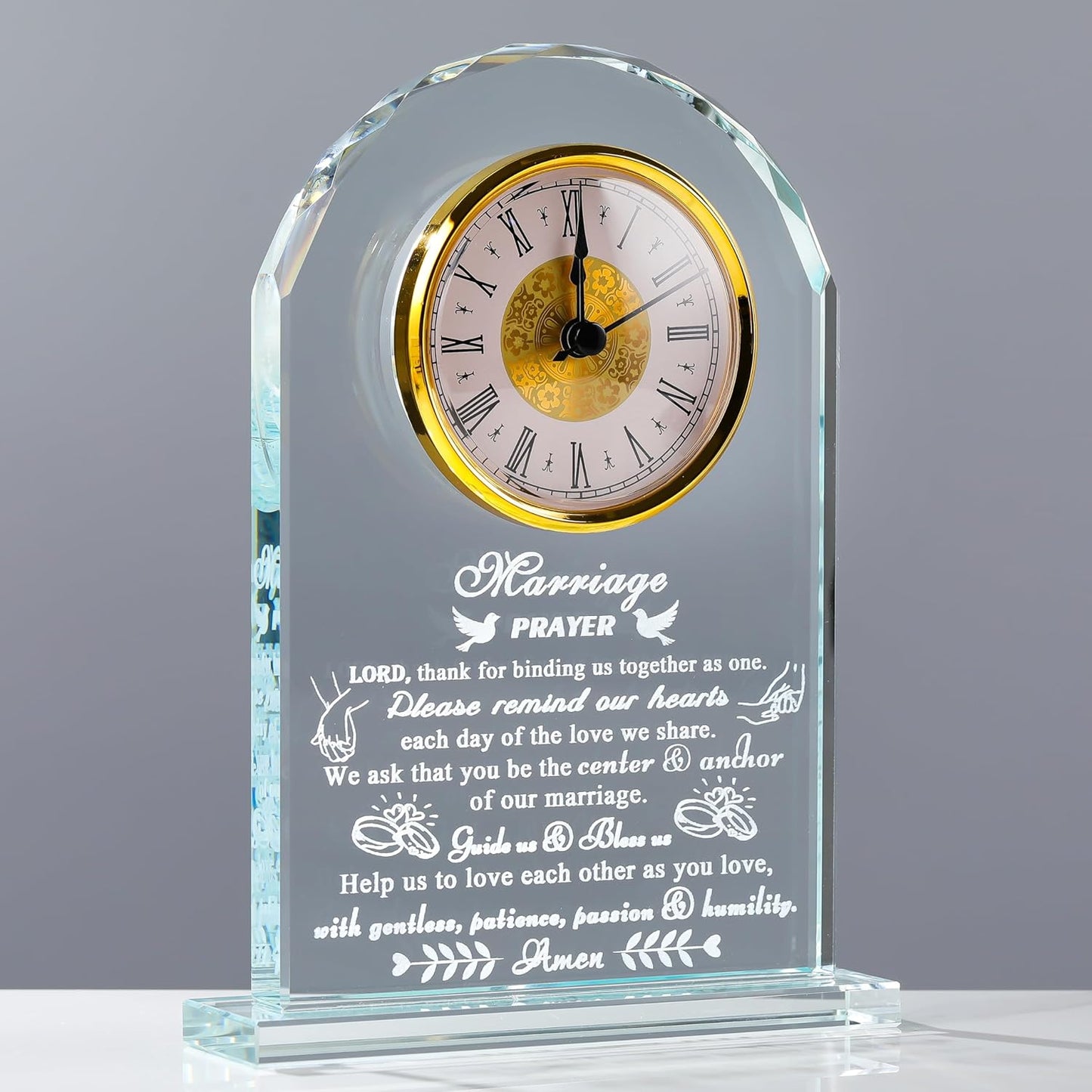 Unique Crystal Clock Wedding Gifts for Couples - 2025 Keepsake