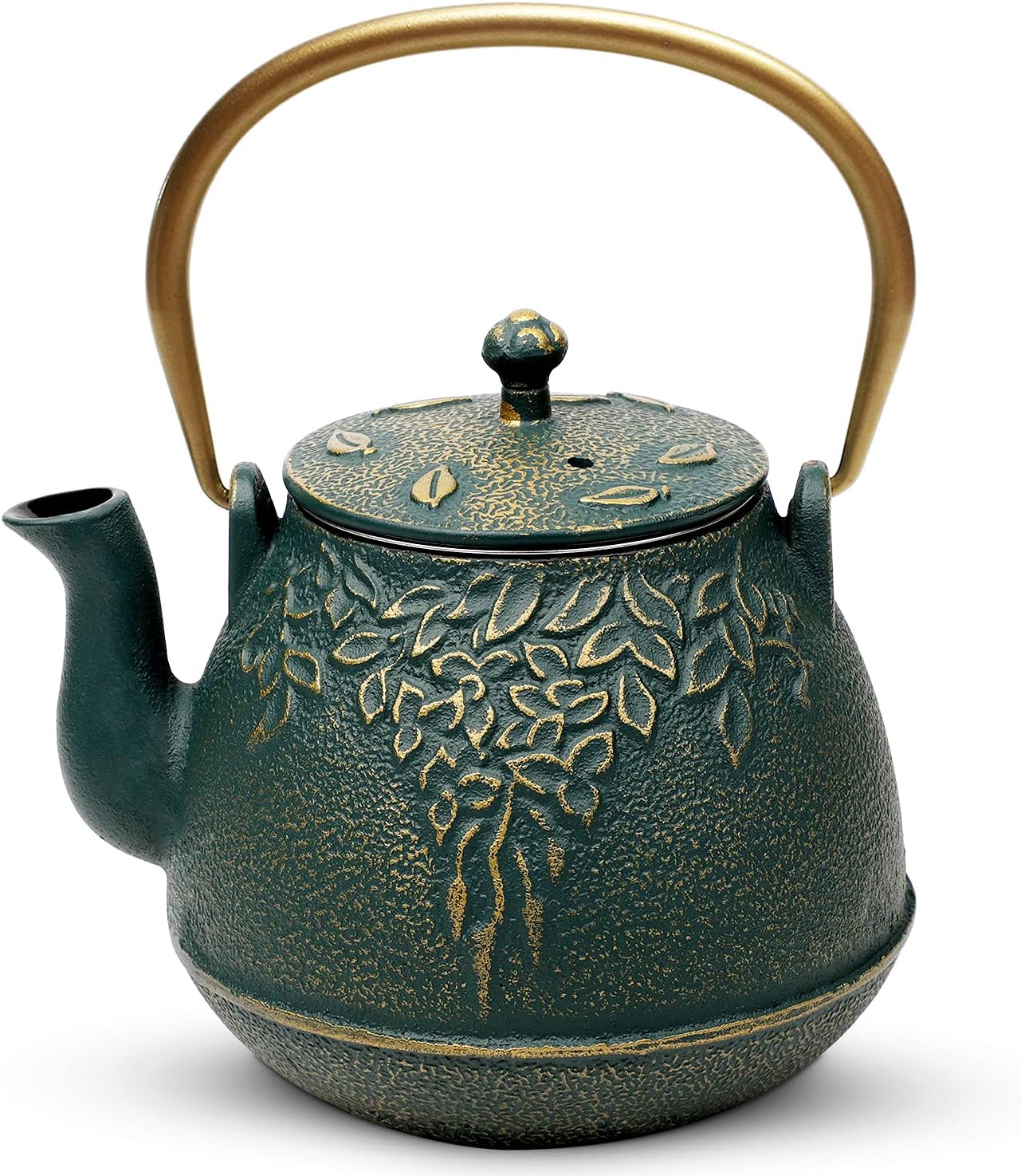 TOPTIER Japanese Cast Iron Tea Kettle with Infuser for Tea Lovers
