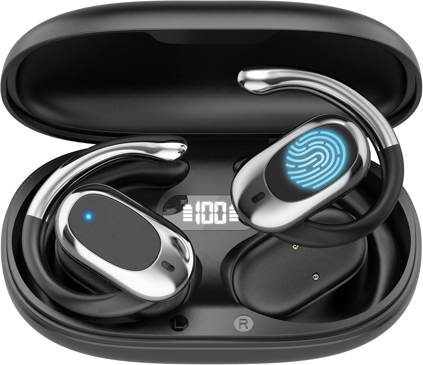 Real-Time Translation Earbuds - 144 Languages, 8 Offline, Black