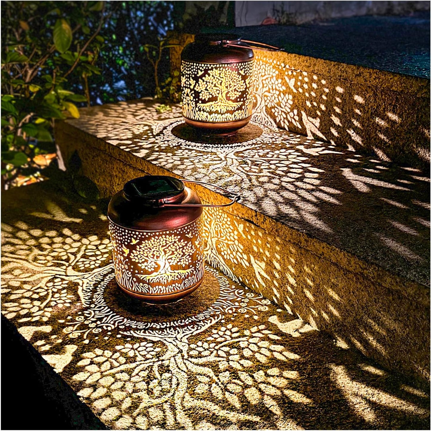 Tree of Life Solar Lanterns - Unique Outdoor Decor for Gardens