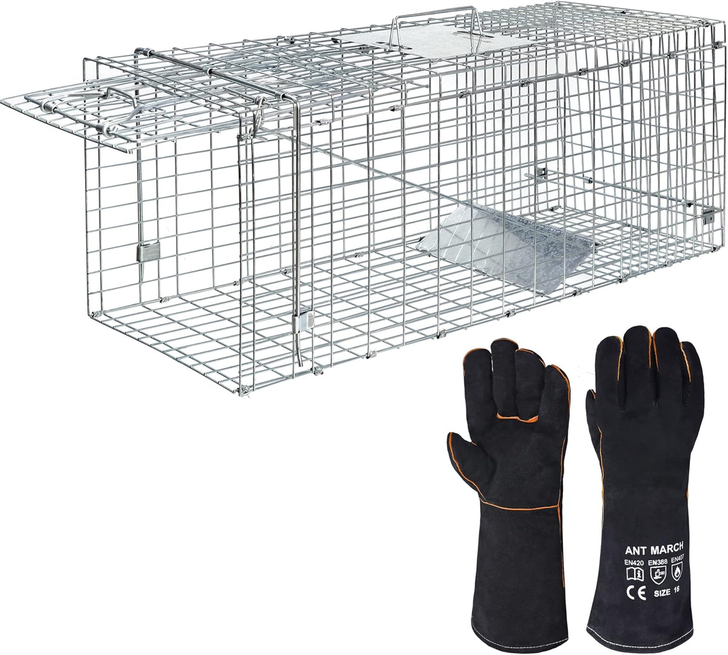 Humane Live Animal Cage Trap for Rabbits, Cats, and More