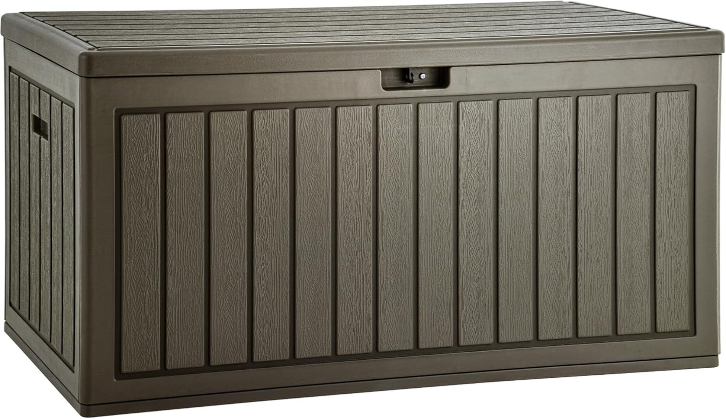 YITAHOME 90 Gallon Large Deck Box for Outdoor Storage Needs