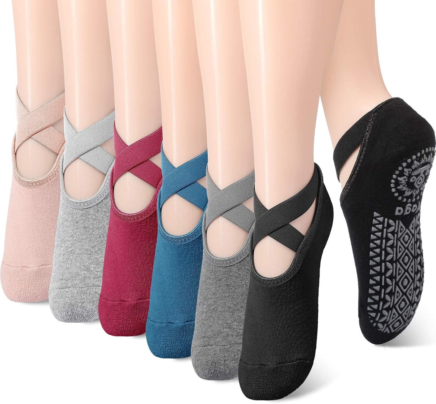 Non-slip grip Pilates socks for women