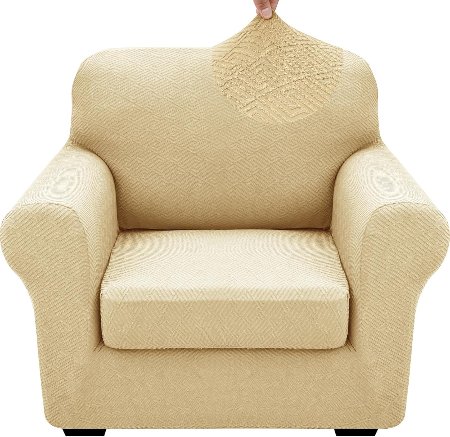 XINEAGE 2 Pieces Super Stretch Chair Covers for Armchairs