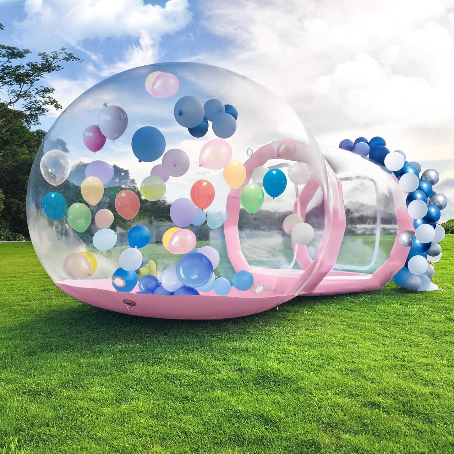 10ft Clear Inflatable Bubble House for Kids - Perfect for Outdoor Fun!