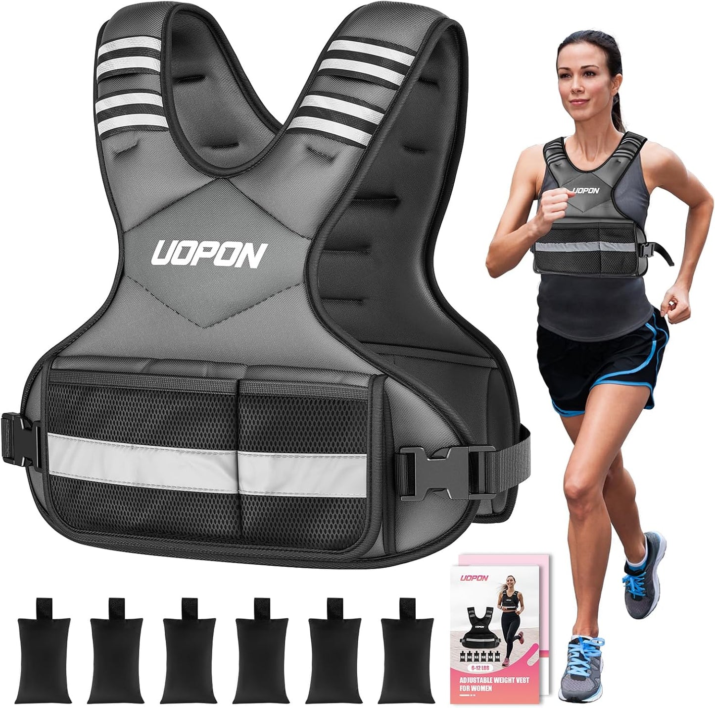 Adjustable Weighted Vest for Women, Perfect for Workouts