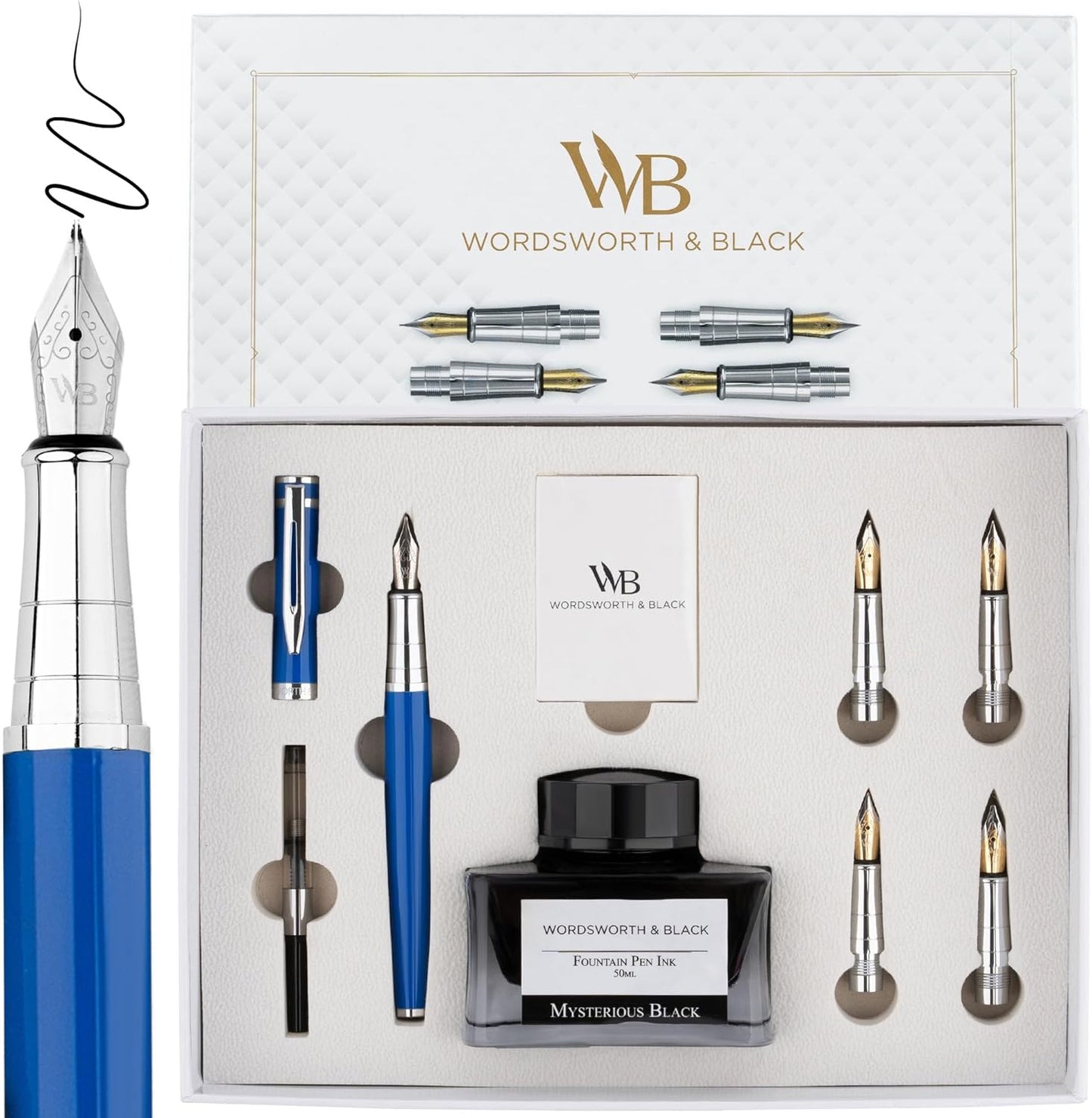 Wordsworth & Black Fountain Pen Gift Set for Smooth Writing