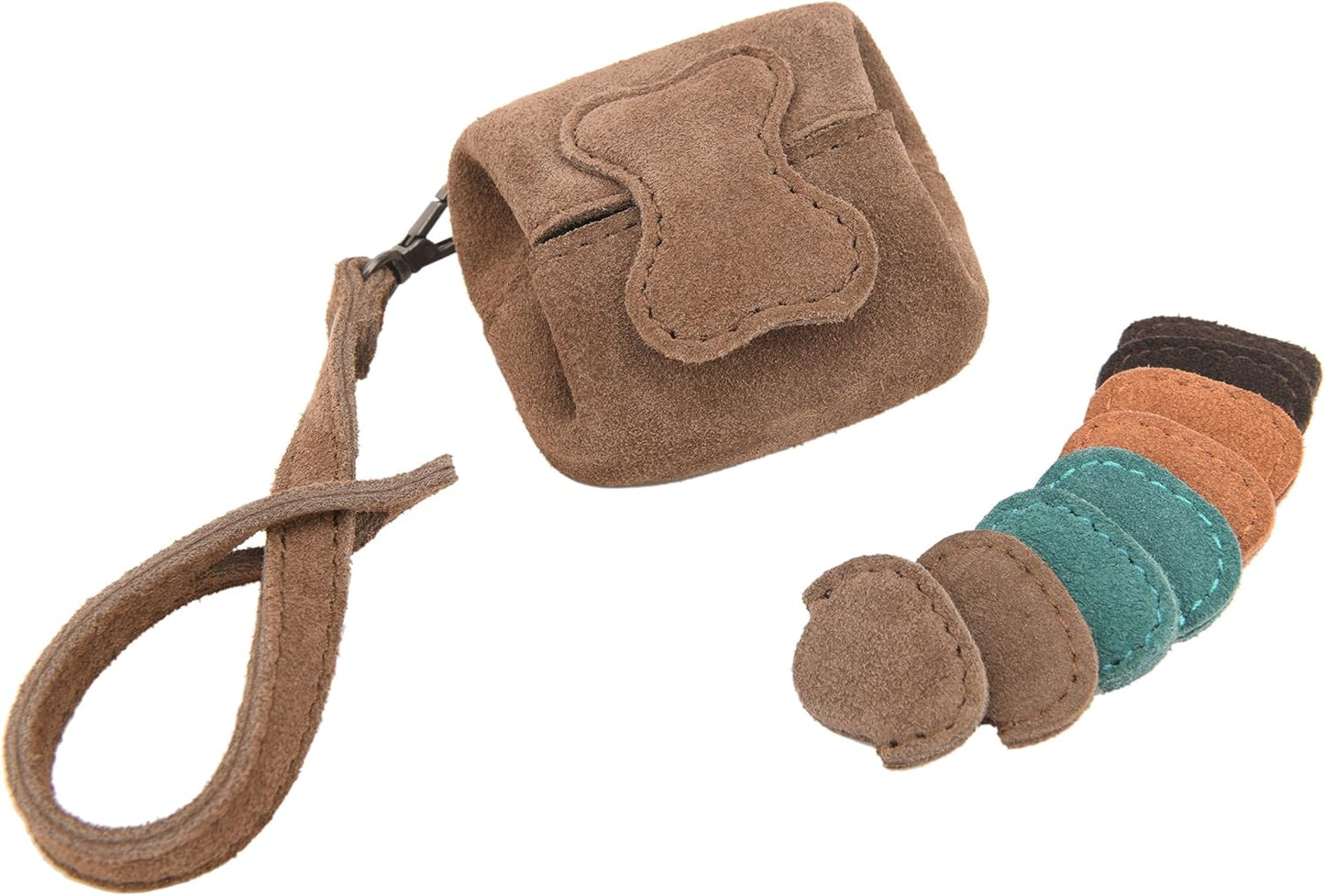 Leather Guitar Pick Holder & Coin Pouch