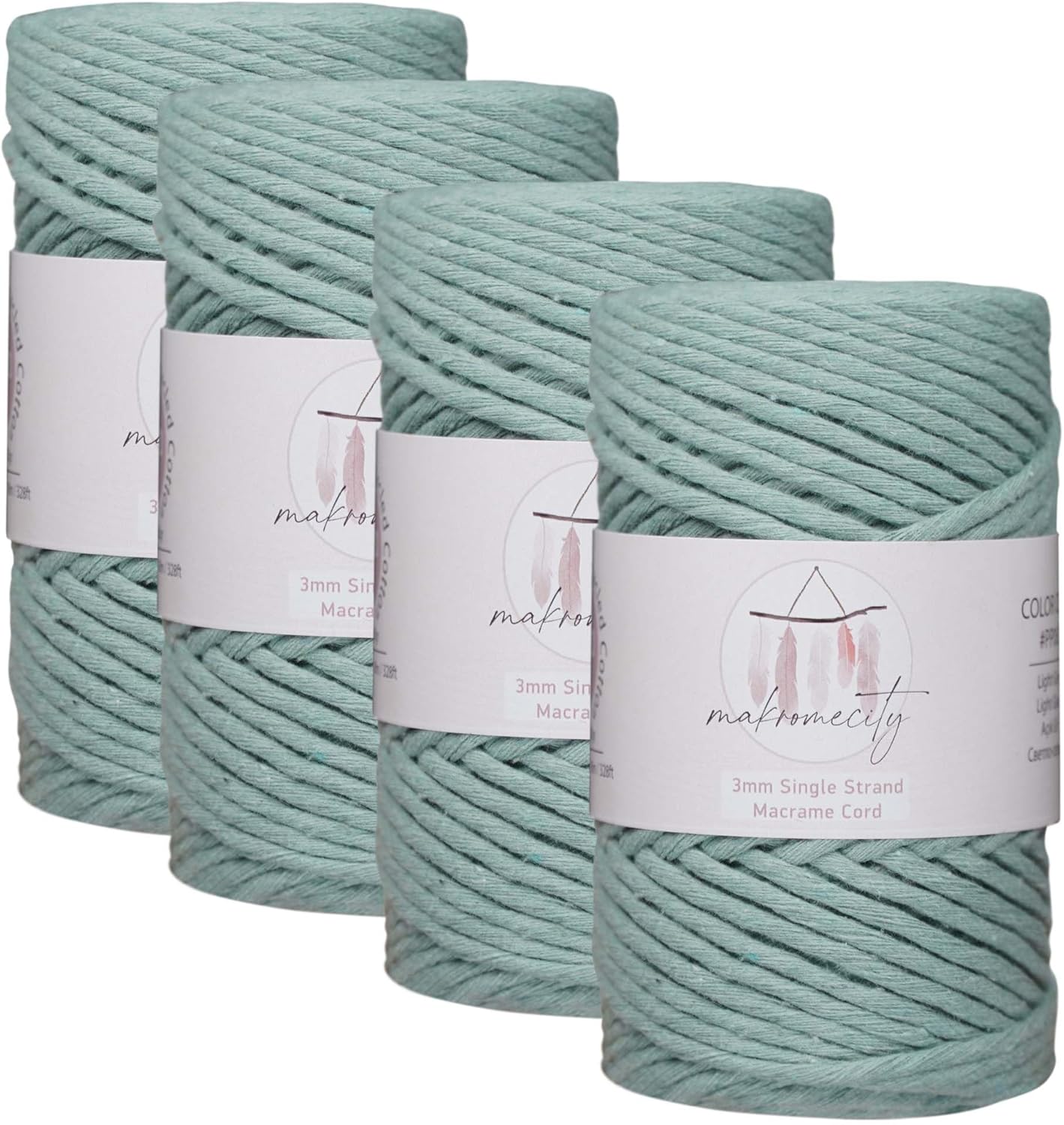 Macrame Cord 3mm x 100 Yards - Perfect for Art & Crafts