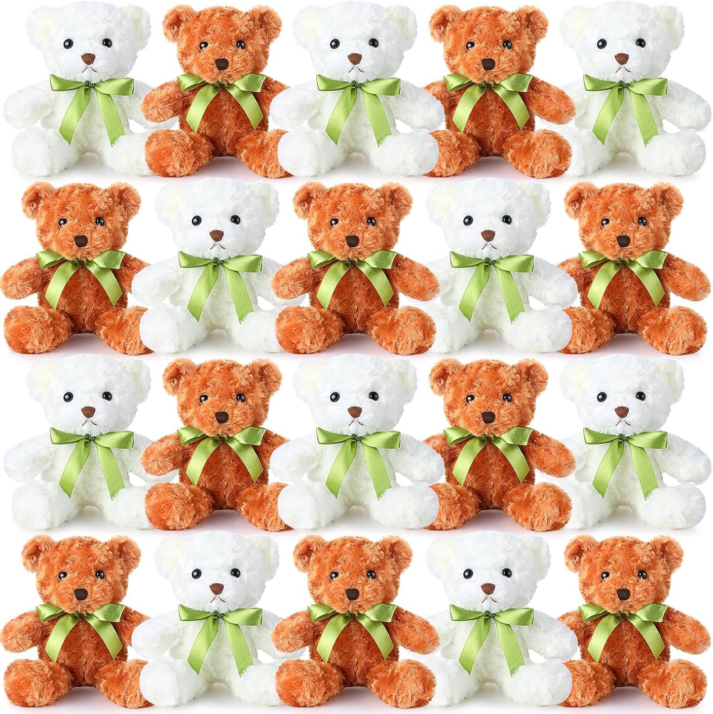24 Pcs Cute Soft Stuffed Bears for Baby Shower and Gifts