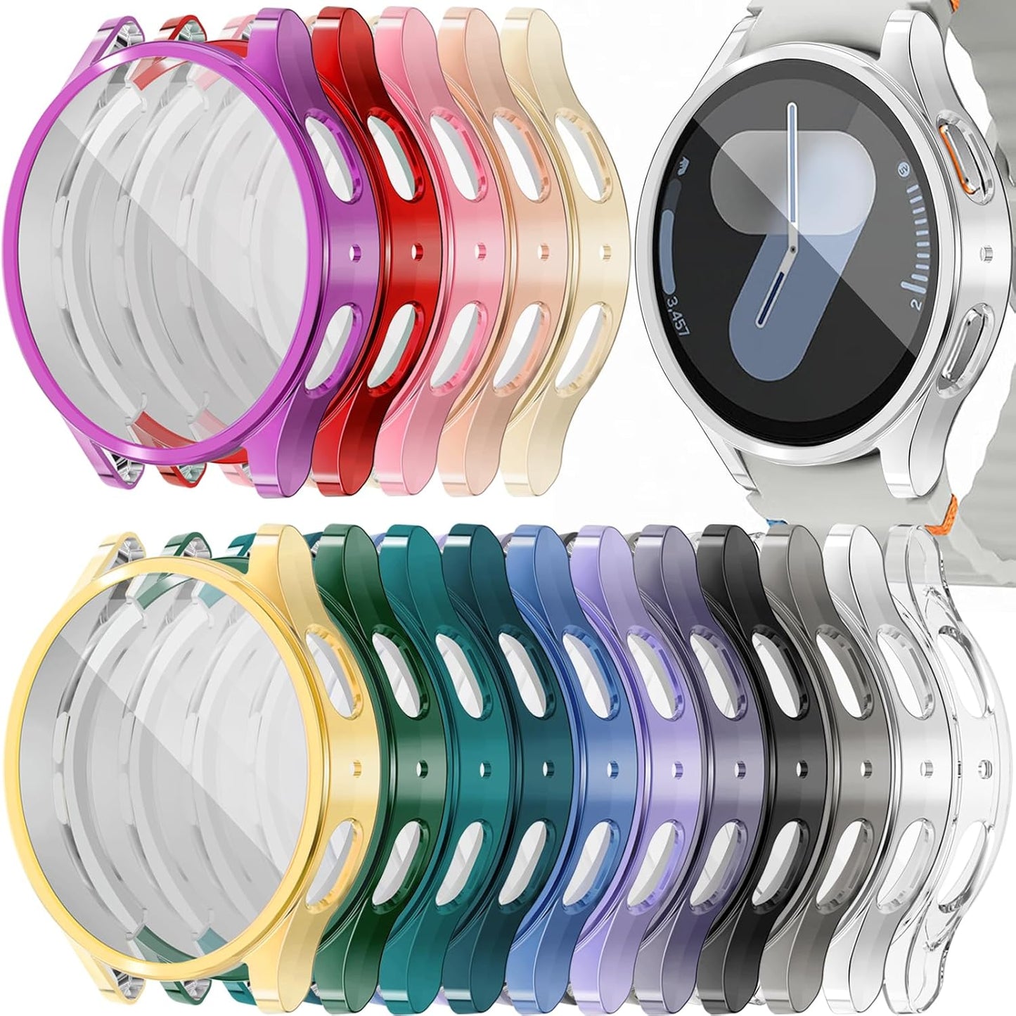 16-Color Soft TPU Cases for Galaxy Watch7 44mm