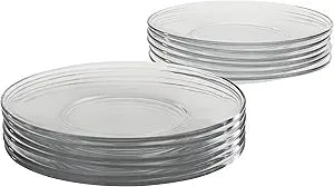 Anchor Hocking 6 Inch Glass Salad Plates Set of 12 for Every Occasion