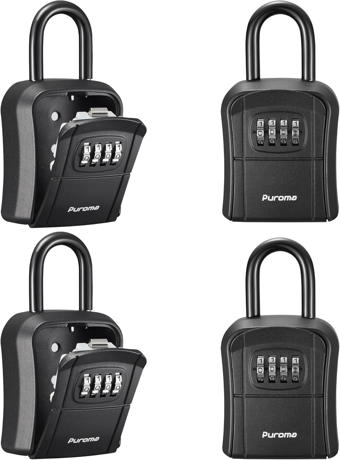 Puroma Key Lock Box - Portable Combination Lockbox for Keys
