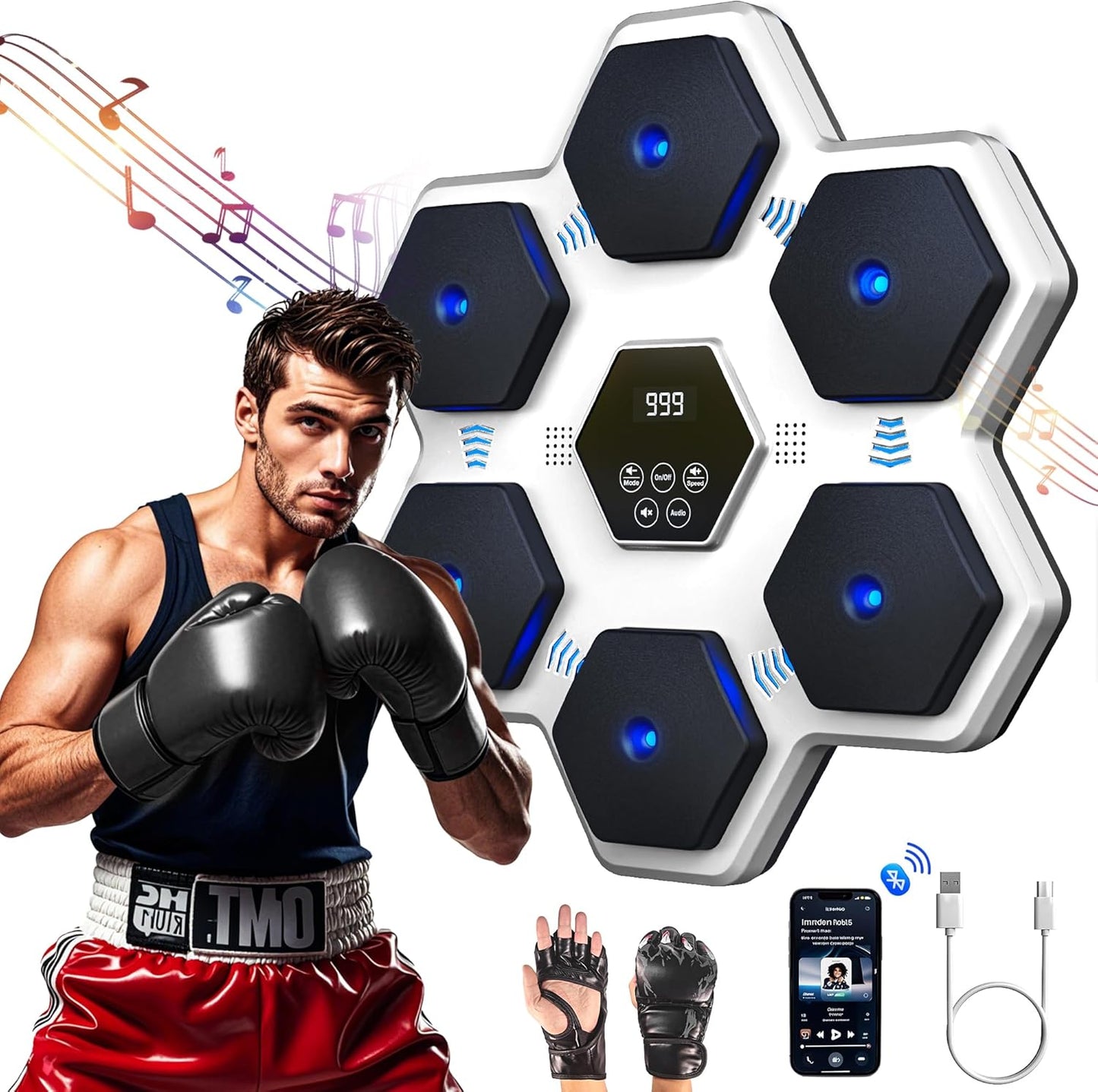 Music Boxing Workout: BOMMETER Wall Mount