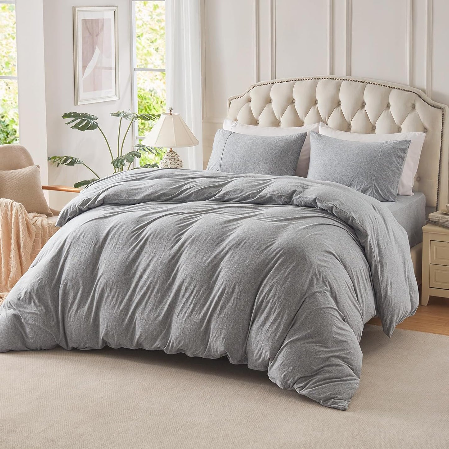 PURE ERA Jersey Knit Duvet Cover Set for Ultimate Comfort