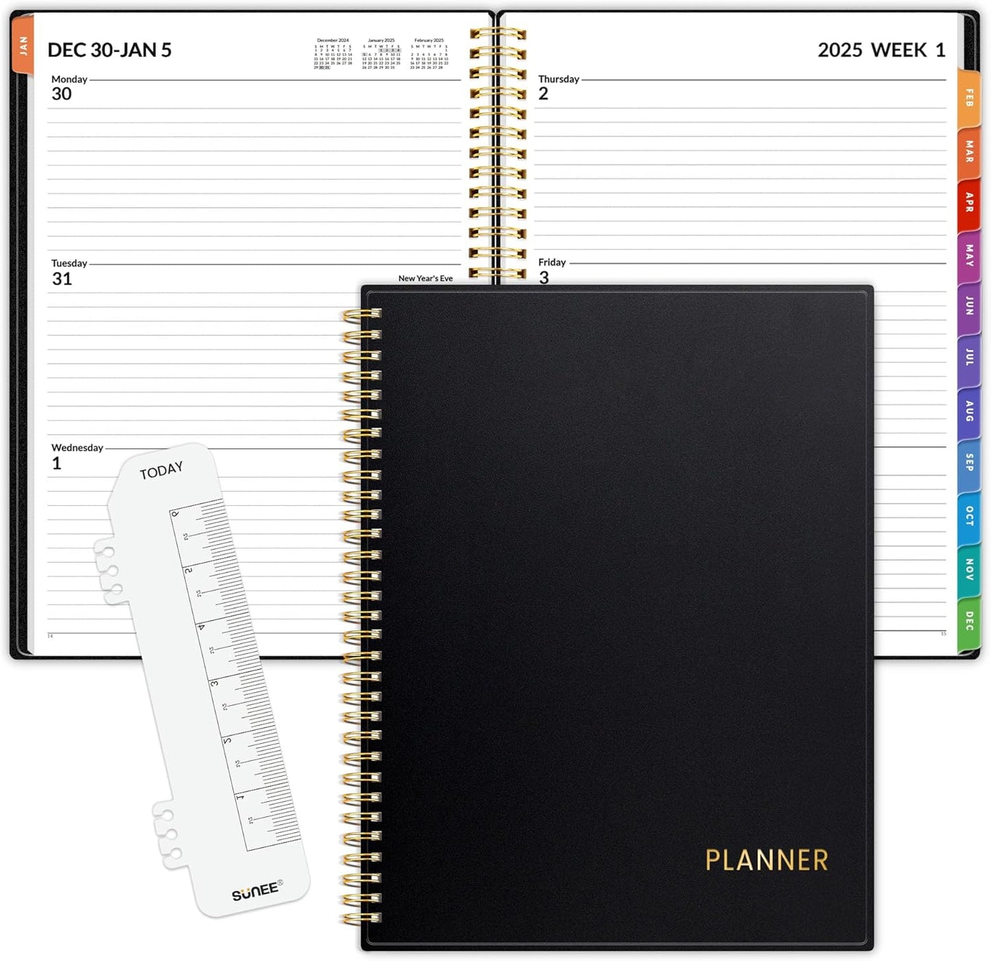 SUNEE 2025 Planner - Stay Organized All Year 8.5x11