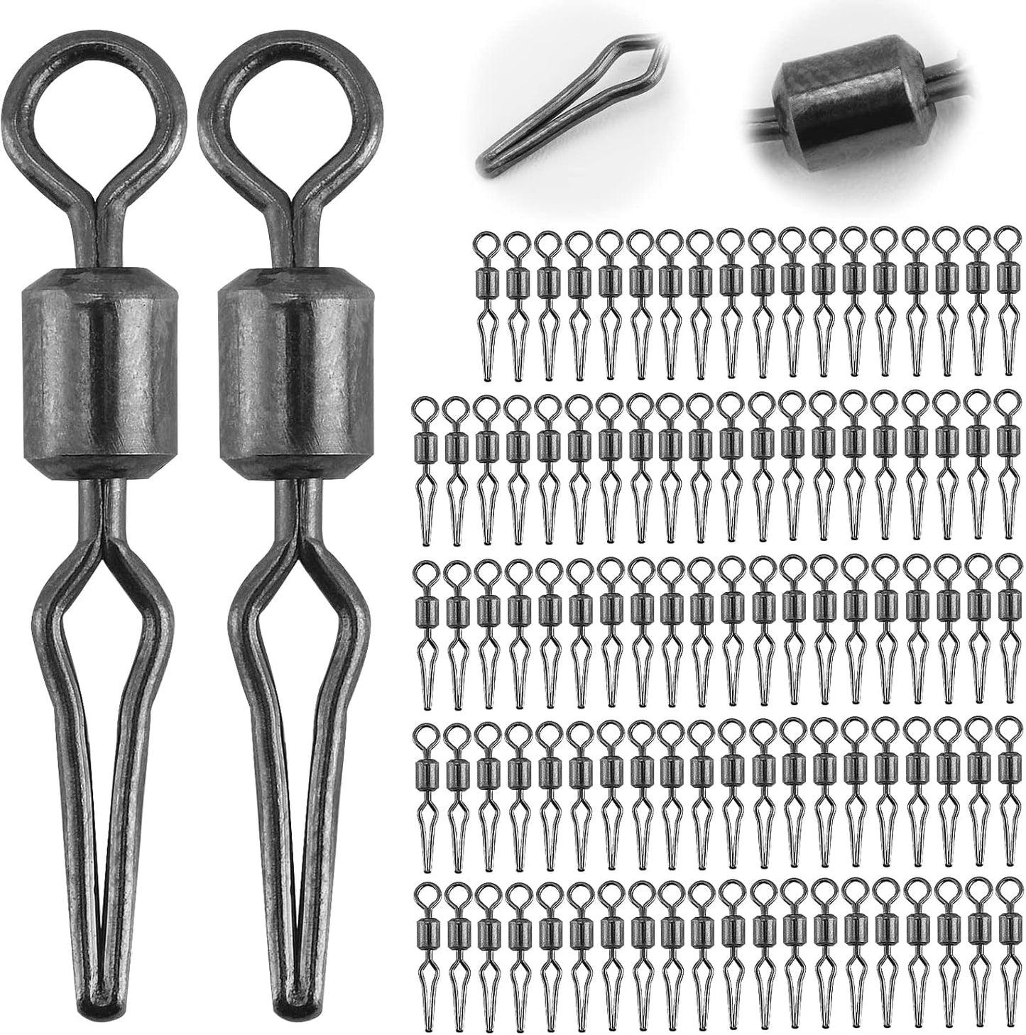 Ultra-Durable Fishing Swivels 100-Pack