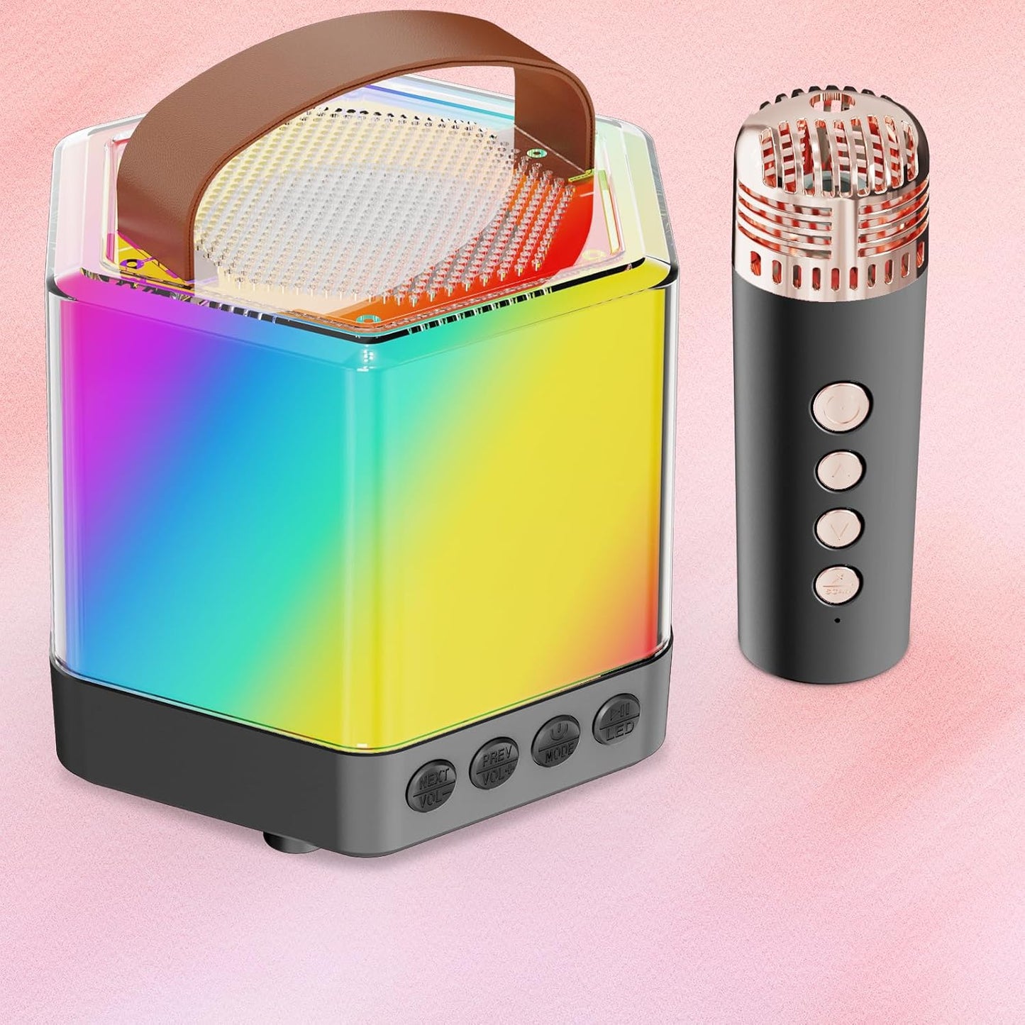 AIDELF Mini Karaoke - Portable Speaker with Lights
