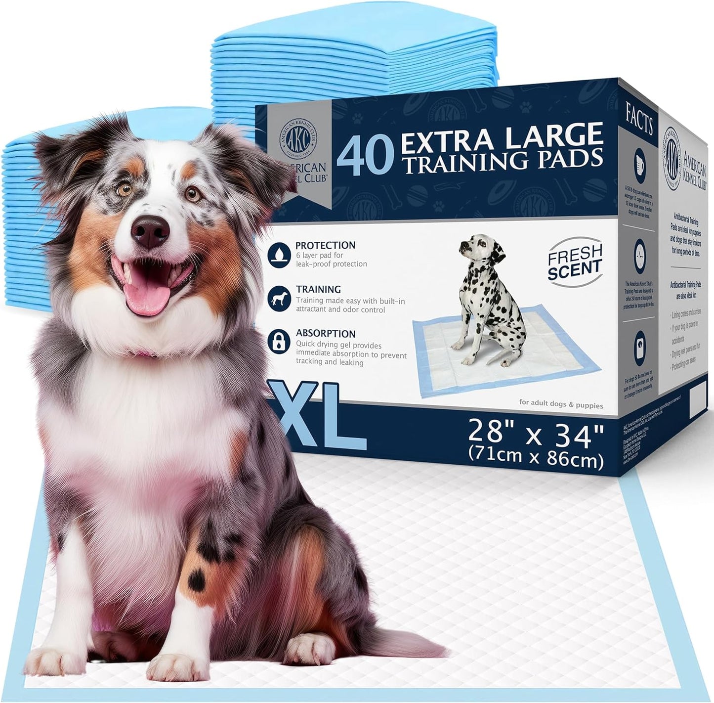 American Kennel Club Scented Puppy Pads for Large Dogs