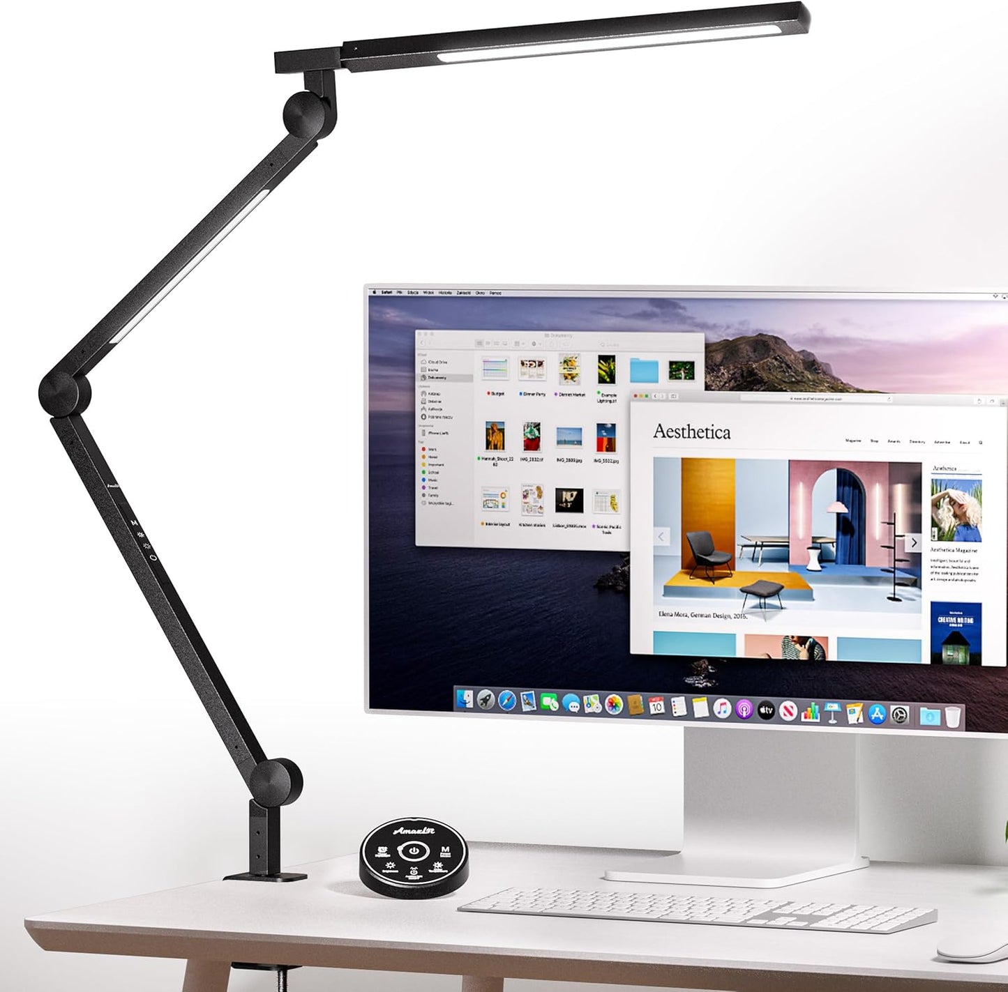 AmazLit Desk Lamp: Stepless Dimming & Memory Function