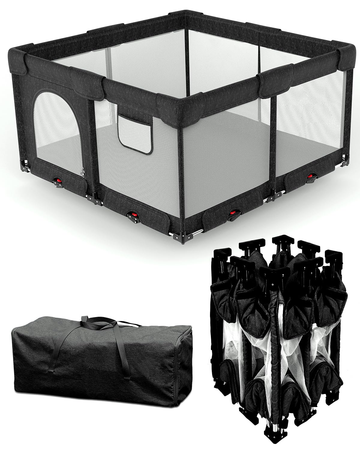 Dearlomum Foldable Baby Playpen for Indoor and Outdoor Use