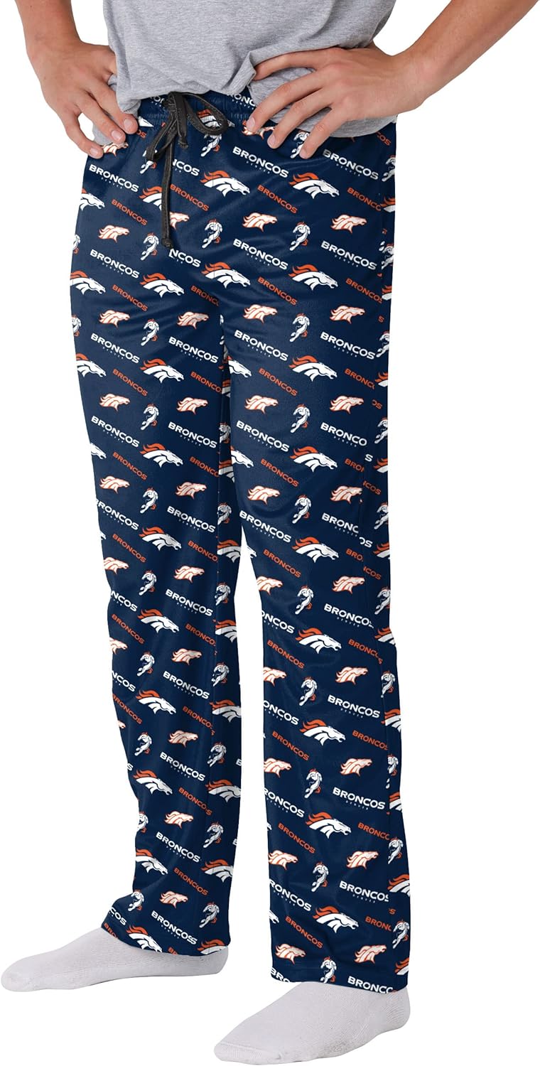 FOCO Men's NFL Team Logo Repeat Print Lounge Pants for Comfort