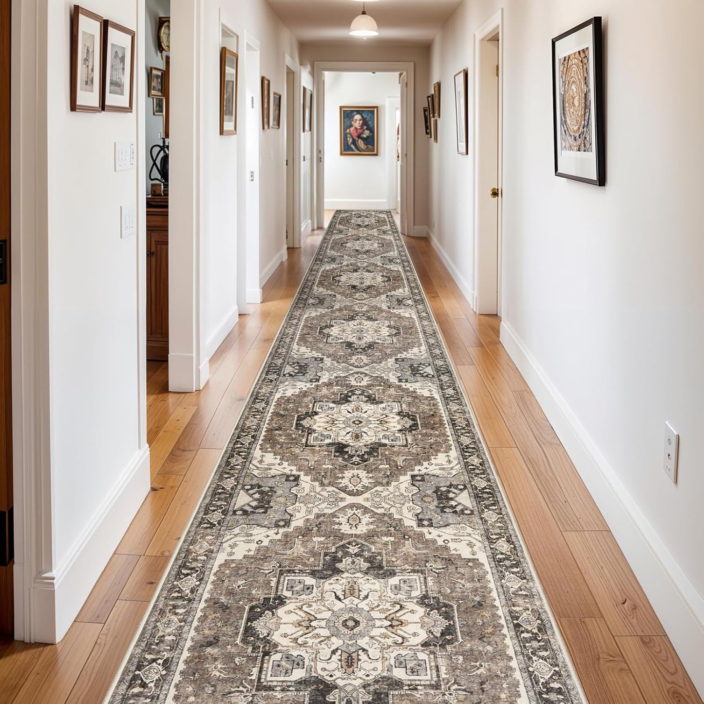 3x20 Washable Hallway Runner Rug - Soft Non-Slip Carpet for Home