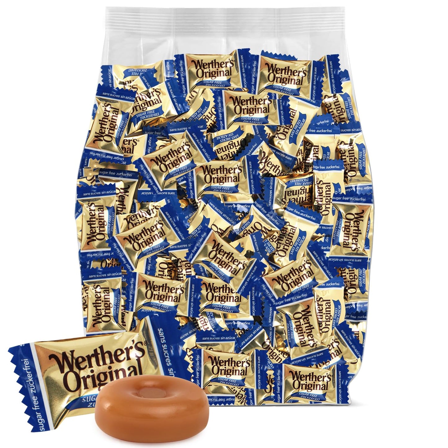 Werther's Original Sugar Free Caramel Candy for Guilt-Free Indulgence