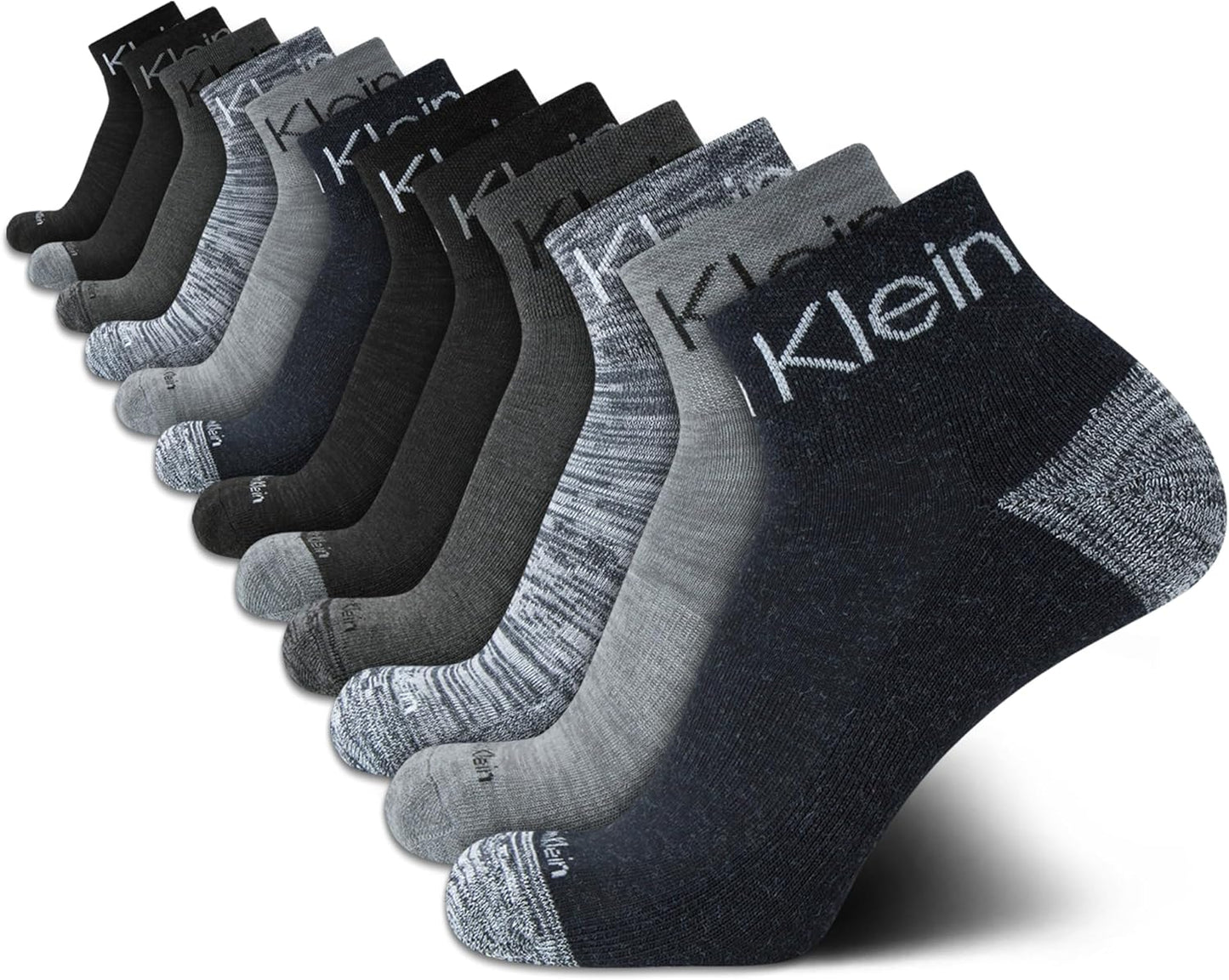 Calvin Klein Men's High Quarter Socks - Cushioned Comfort Pack